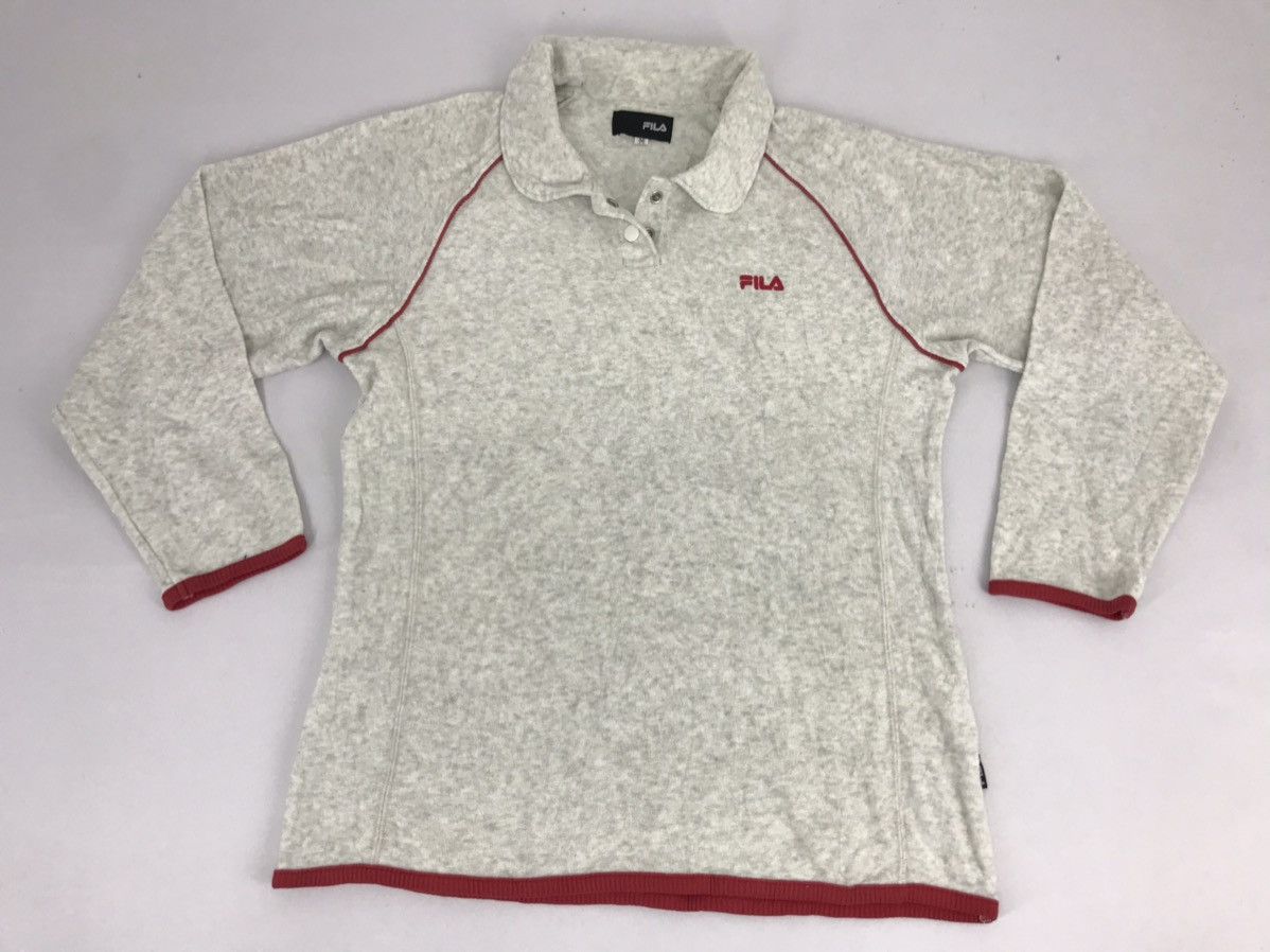 Fila Vintage Fila Sweatshirt Embroidery Logo Sportwear Polo Size M / US 6-8 / IT 42-44 - 1 Thumbnail