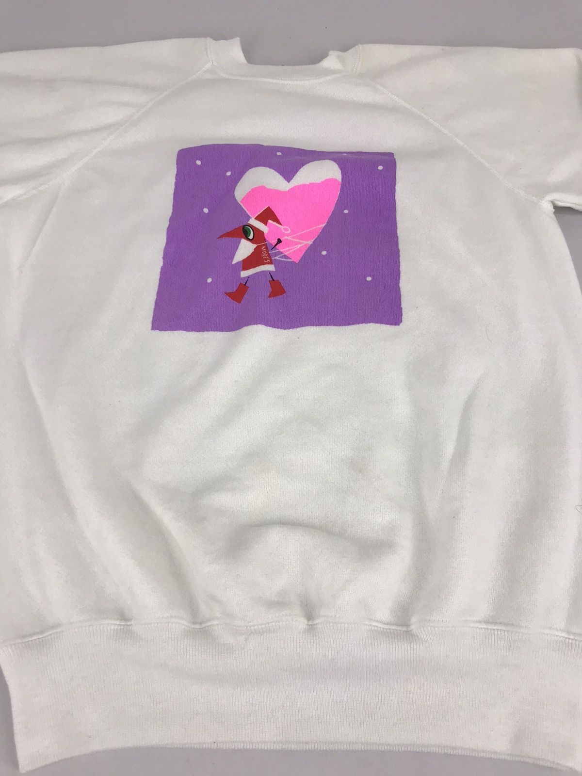 Hanes Vintage 90s Mores Sweatshirt Box Heart Logo Pull Over Style Size US S / EU 44-46 / 1 - 2 Thumbnail