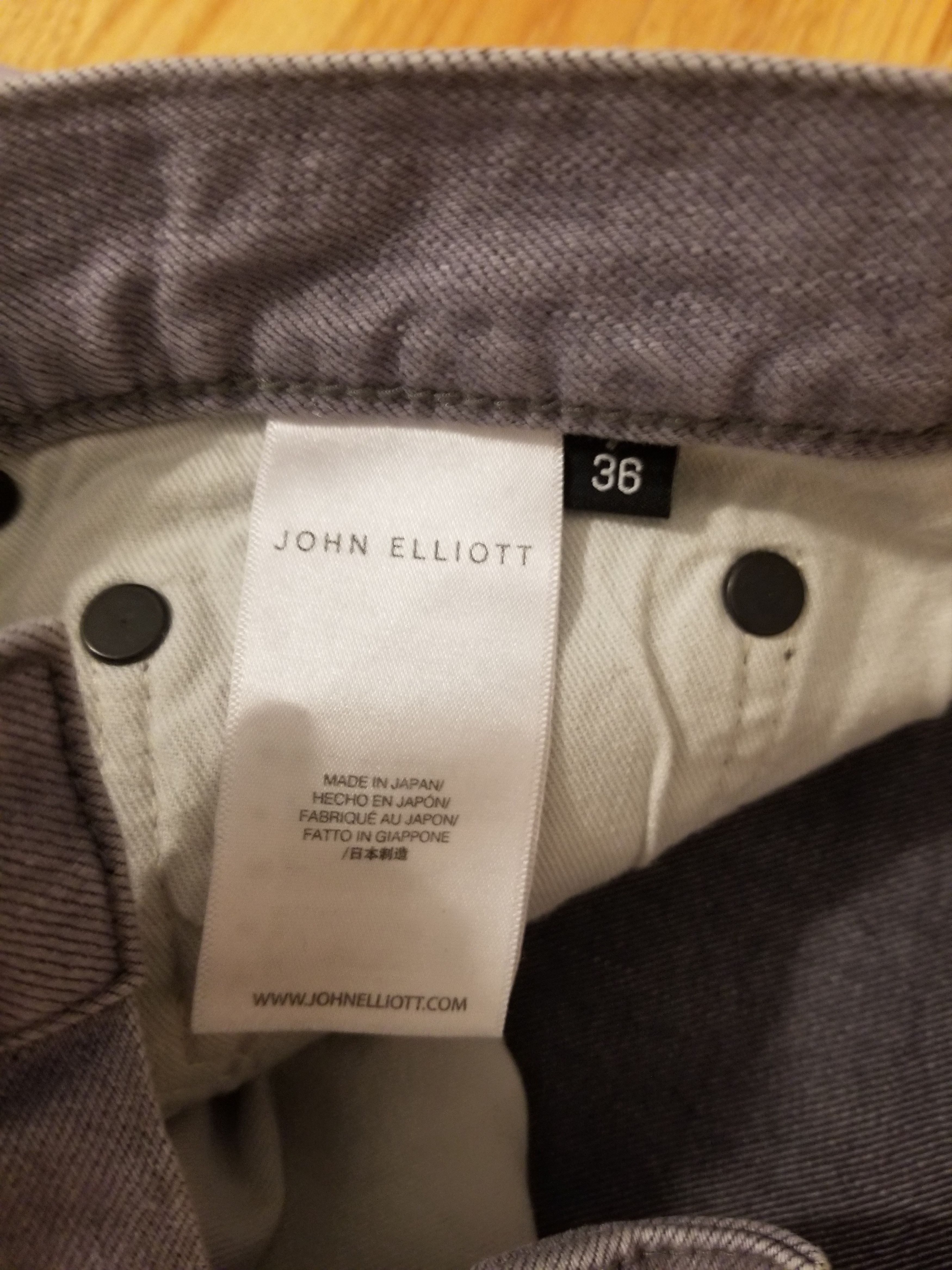 John Elliott Grey & Pink Dye " The Cast 2 " Jeans Size US 36 / EU 52 - 7 Thumbnail