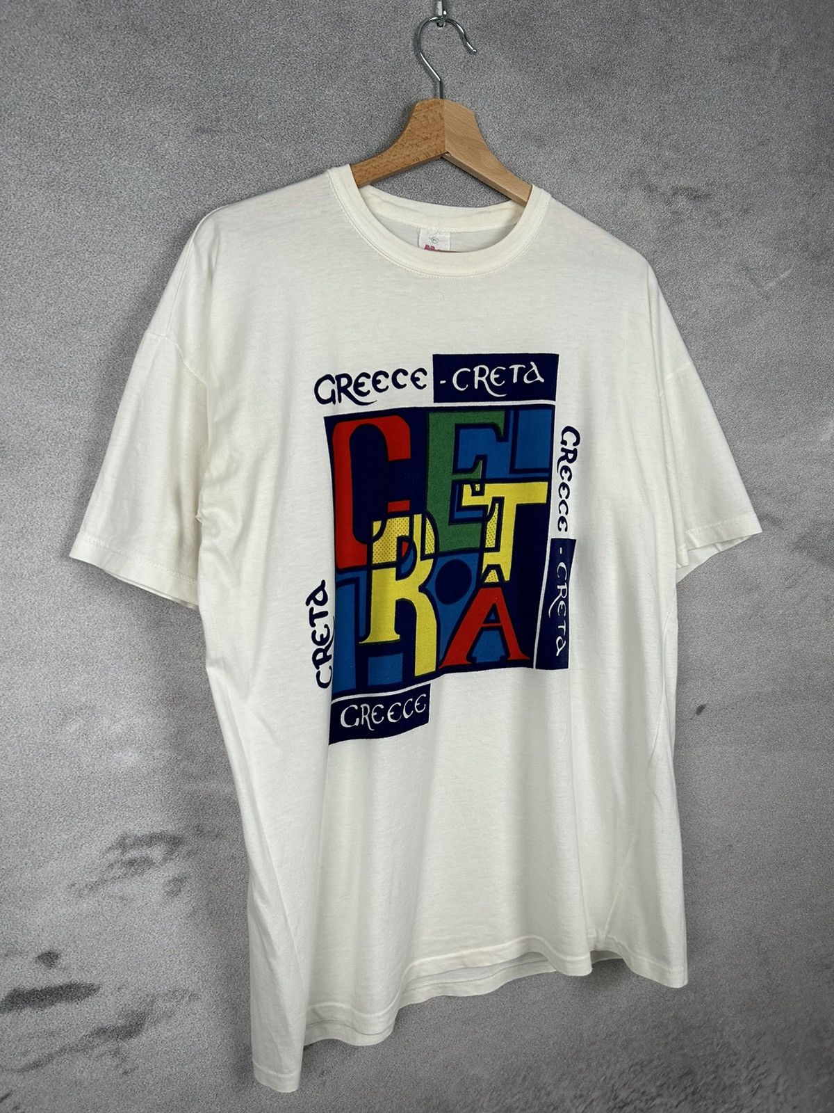 Vintage Vintage Greece Crete Tourist Tee Graphic 90s Size US XL / EU 56 / 4 - 4 Thumbnail