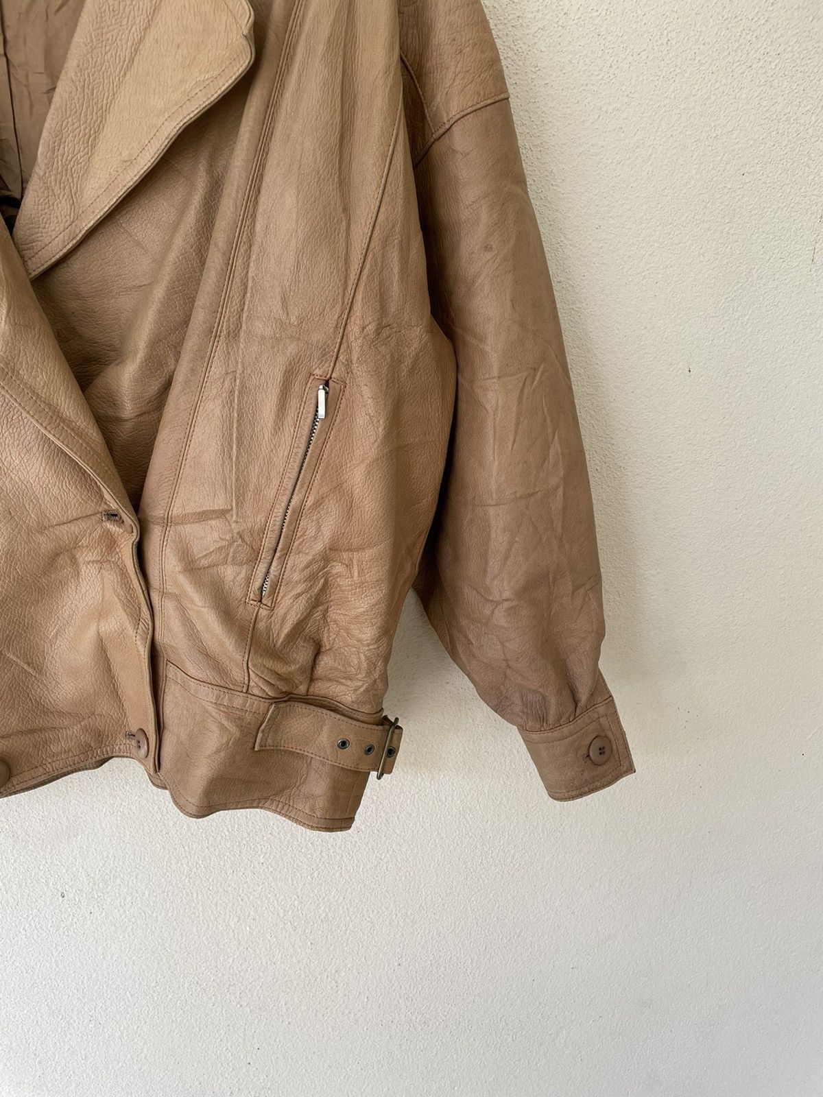 Vintage GILL POUR ANGEL LEATHER JACKET Size US M / EU 48-50 / 2 - 7 Thumbnail
