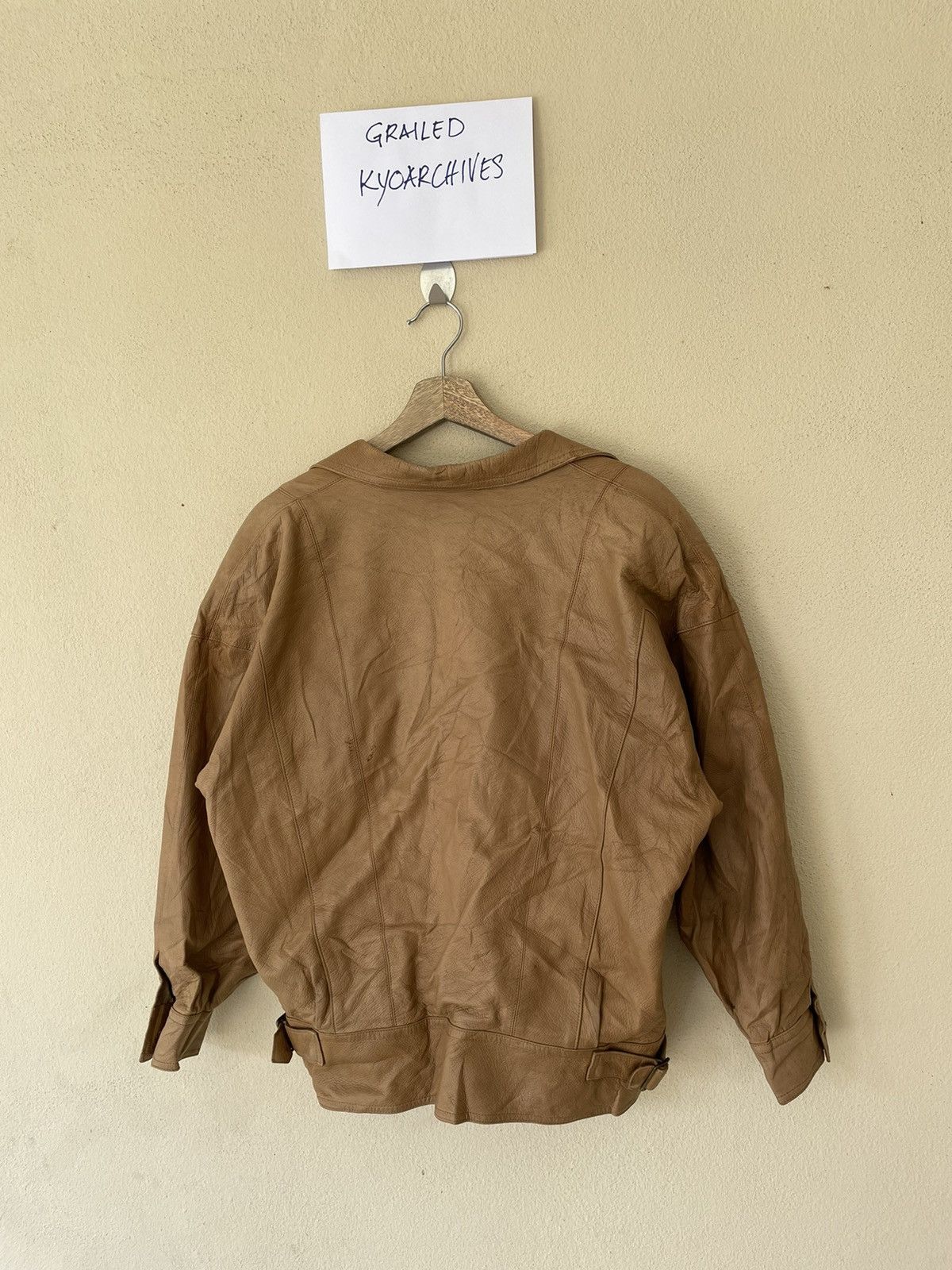 Vintage GILL POUR ANGEL LEATHER JACKET Size US M / EU 48-50 / 2 - 5 Thumbnail