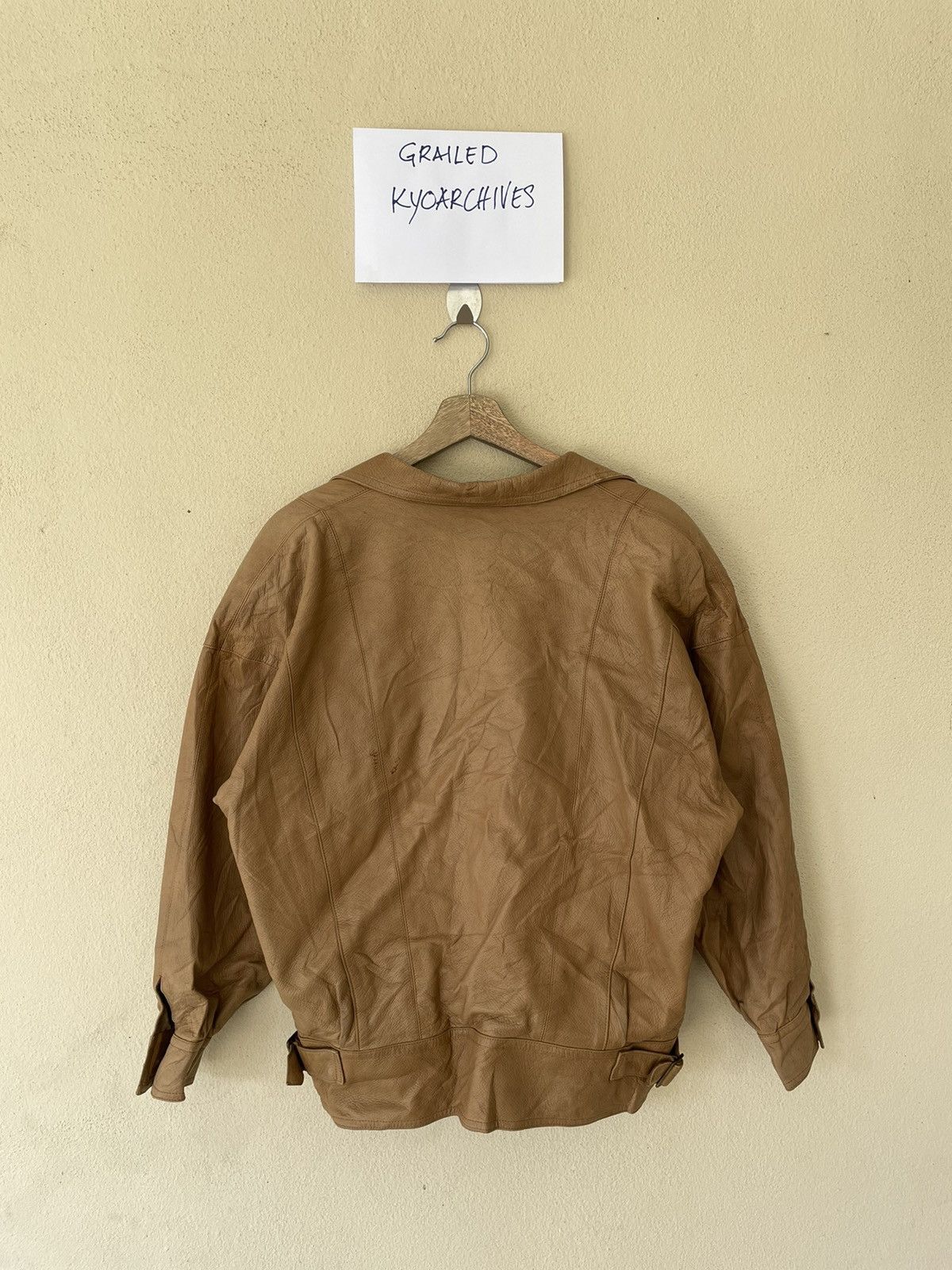 Vintage GILL POUR ANGEL LEATHER JACKET Size US M / EU 48-50 / 2 - 4 Thumbnail