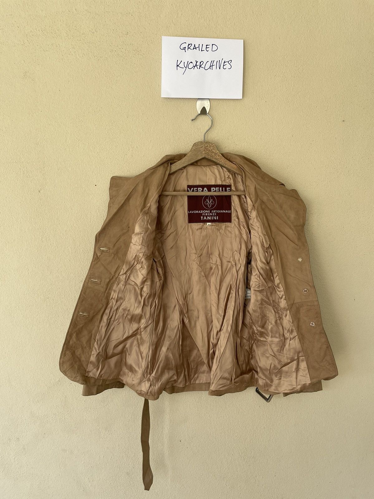 Vera Pelle VINTAGE VERA PELLE LEATHER JACKET/COAT Size US M / EU 48-50 / 2 - 5 Thumbnail