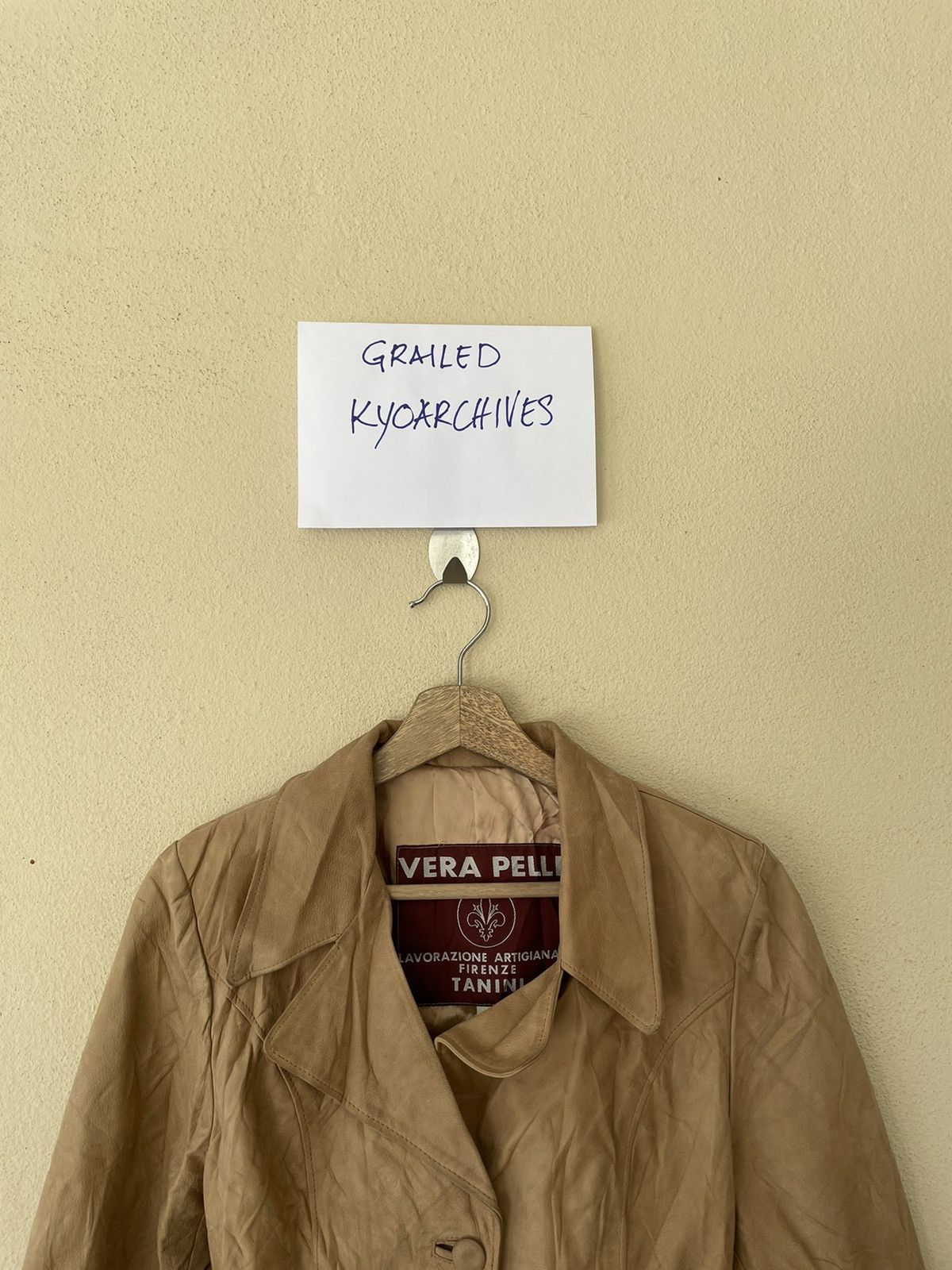 Vera Pelle VINTAGE VERA PELLE LEATHER JACKET/COAT Size US M / EU 48-50 / 2 - 3 Thumbnail