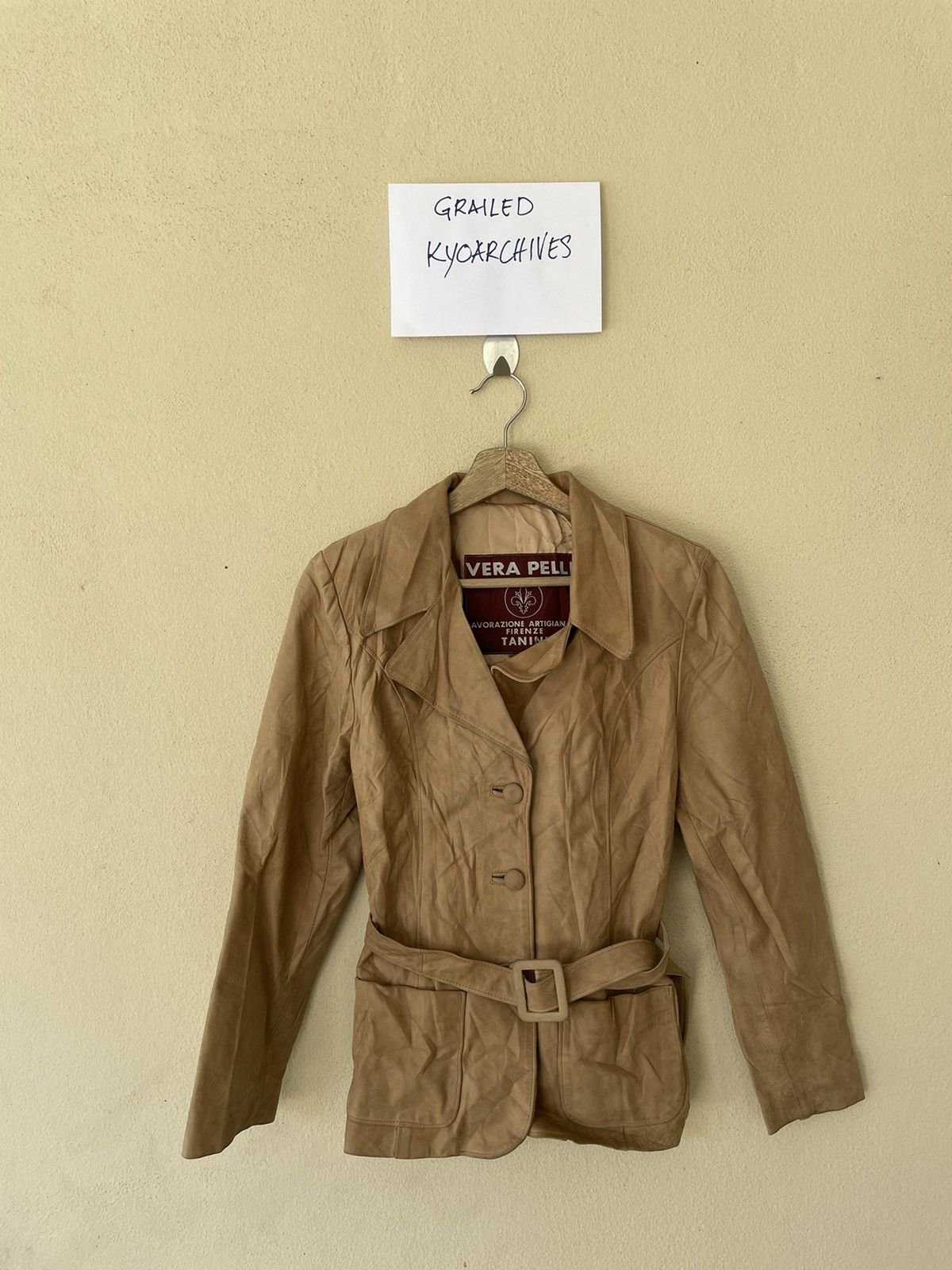 Vera Pelle VINTAGE VERA PELLE LEATHER JACKET/COAT Size US M / EU 48-50 / 2 - 1 Thumbnail