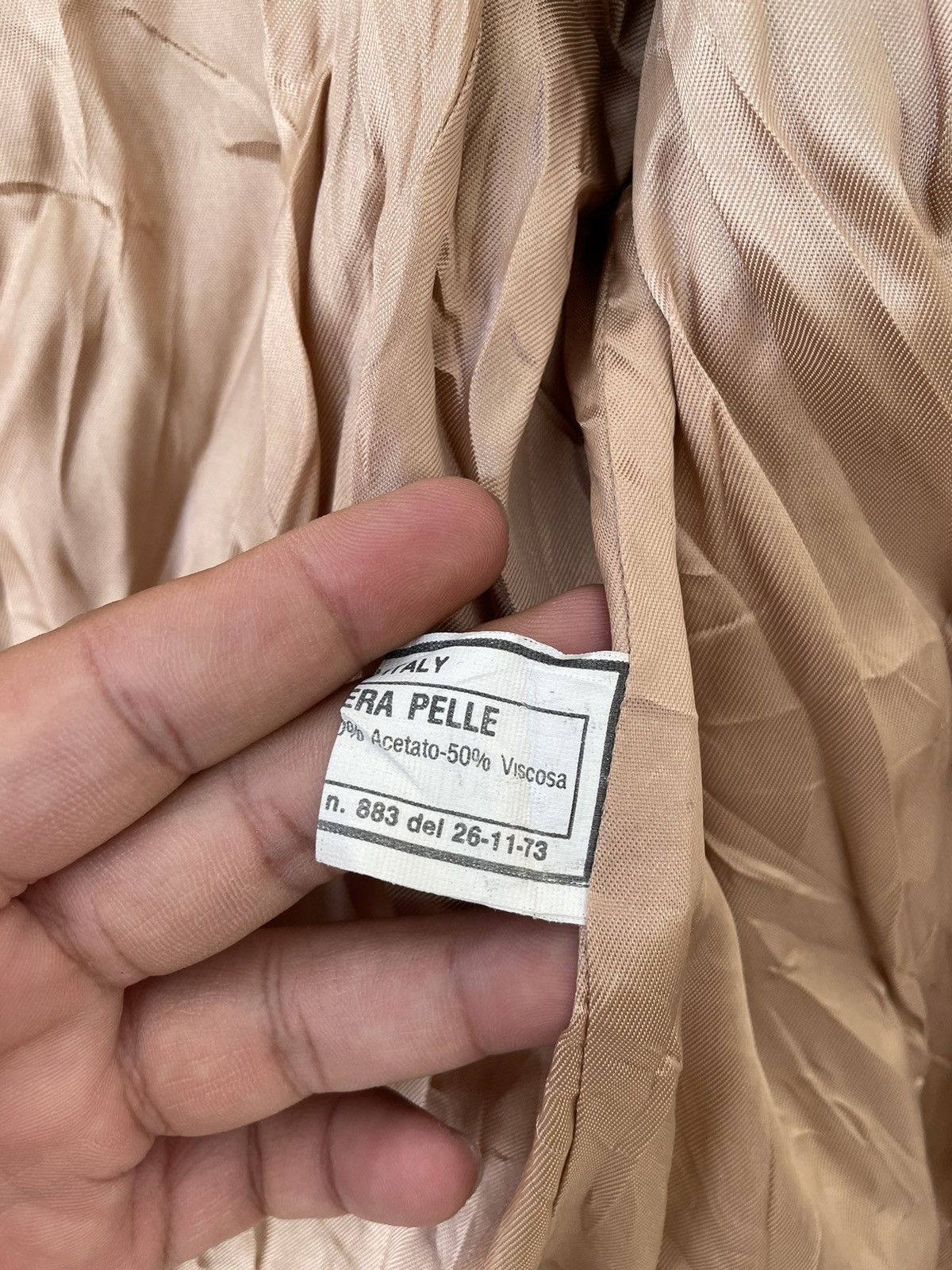 Vera Pelle VINTAGE VERA PELLE LEATHER JACKET/COAT Size US M / EU 48-50 / 2 - 11 Thumbnail
