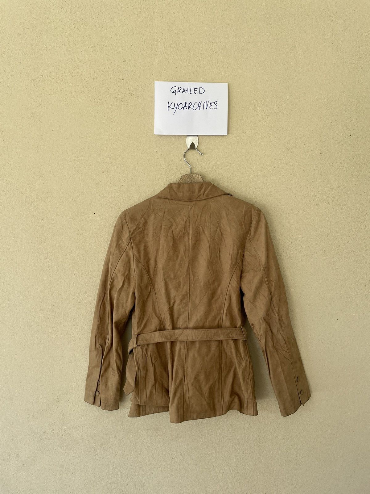 Vera Pelle VINTAGE VERA PELLE LEATHER JACKET/COAT Size US M / EU 48-50 / 2 - 4 Thumbnail