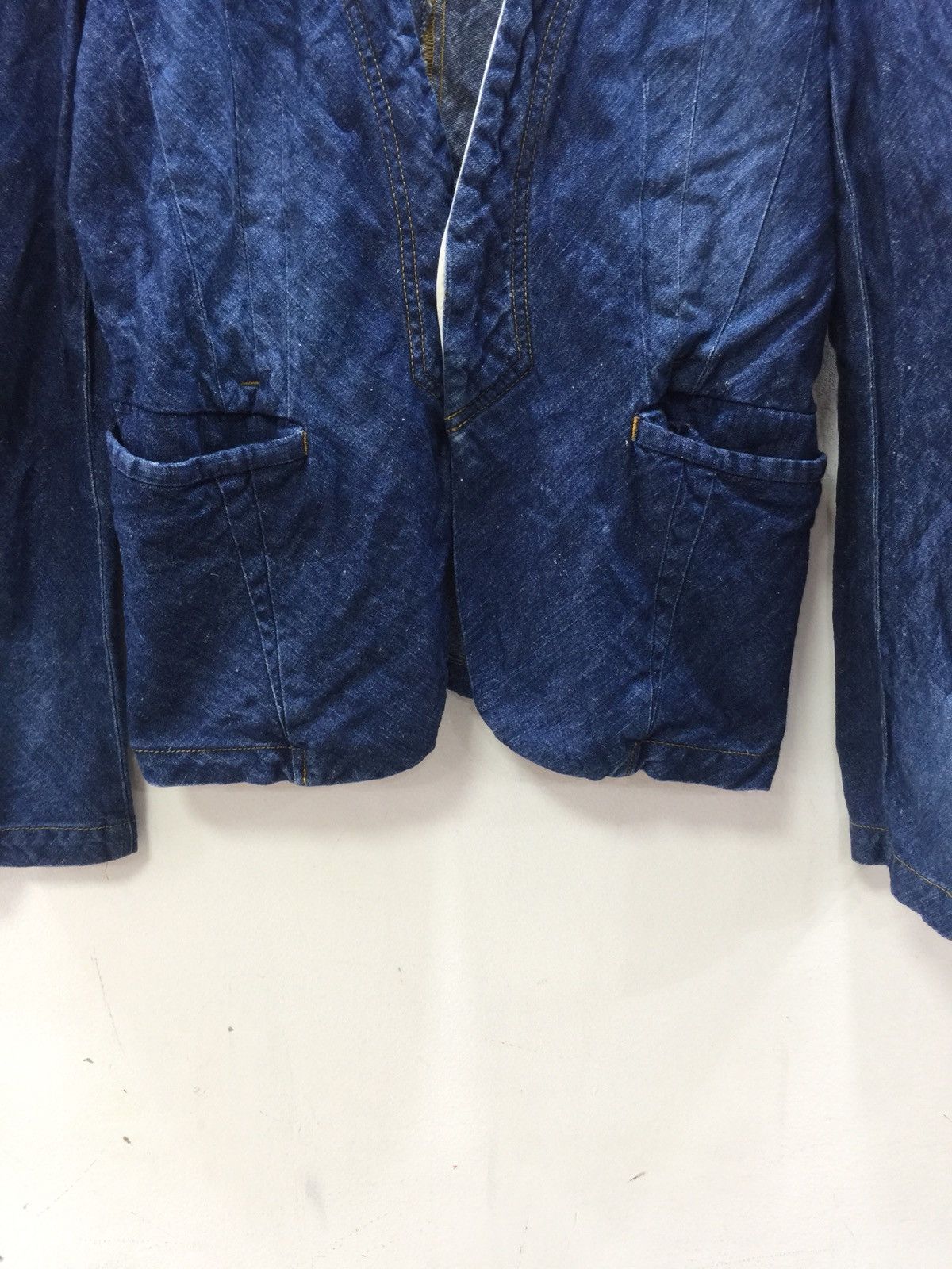 CABANE de ZUCCa × Issey Miyake × Japanese Brand zucca blazer indigo by cabane De Zucca Size US S / EU 44-46 / 1 - 3 Thumbnail