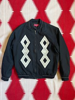 Supreme Diamond Rayon Bomber jacket | Grailed
