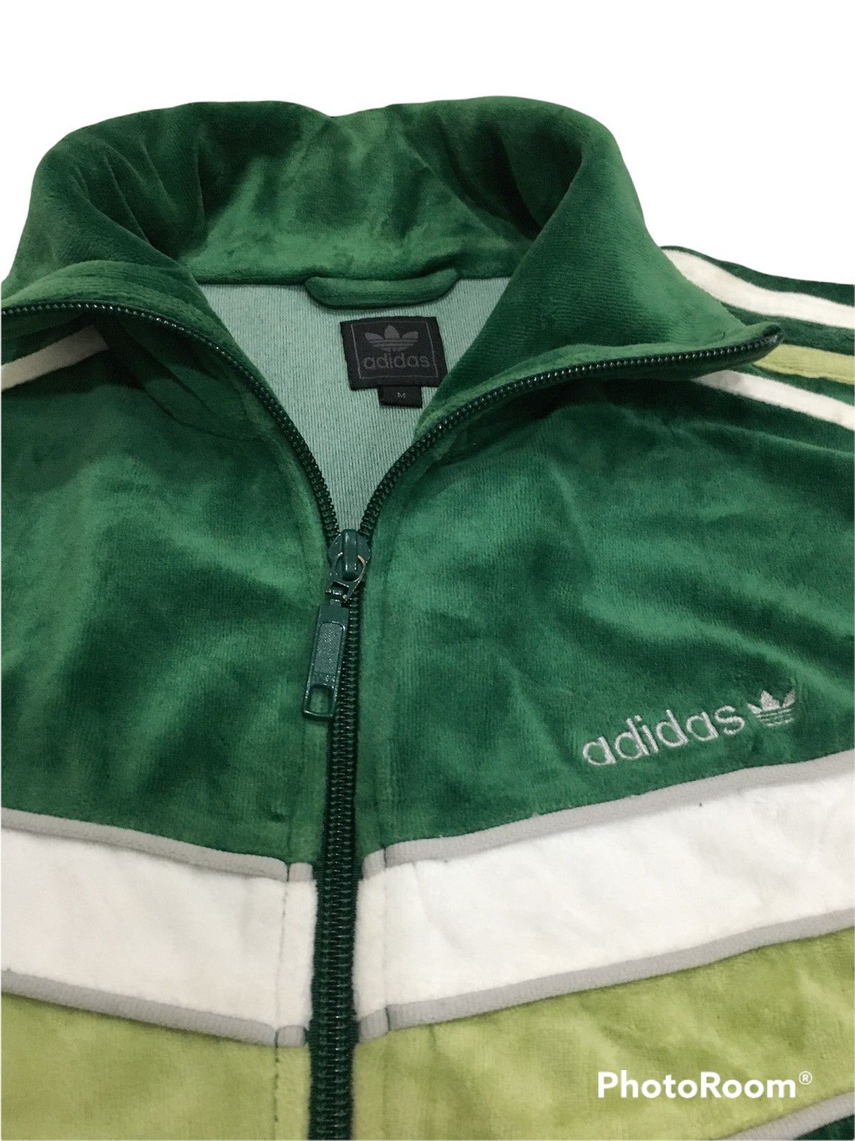 Adidas Adidas Velvet Zip up Sweater repro Size US S / EU 44-46 / 1 - 2 Thumbnail