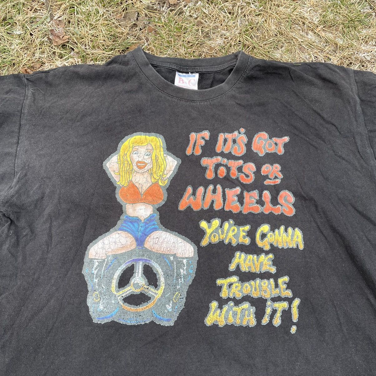 Vintage Vintage 90s Sun Faded Graphic Tee Streetwear Grunge Boxy L Size US L / EU 52-54 / 3 - 4 Thumbnail