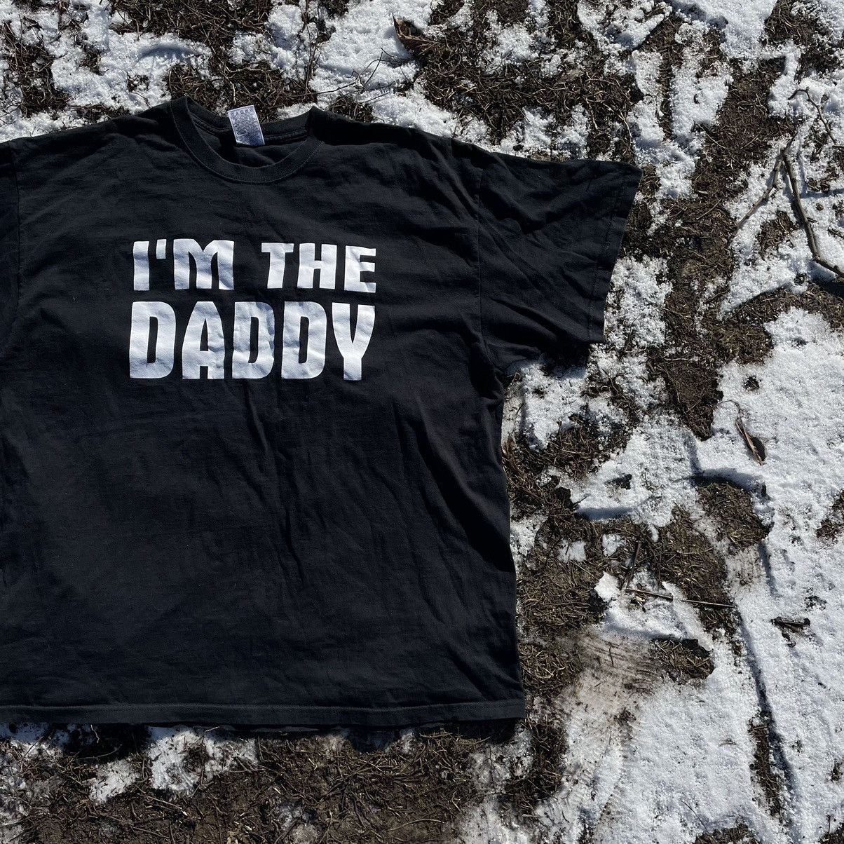 Vintage Vintage Y2K Graphic Tee Black Oversized Dad Logo Grail XXL Size US XXL / EU 58 / 5 - 2 Thumbnail