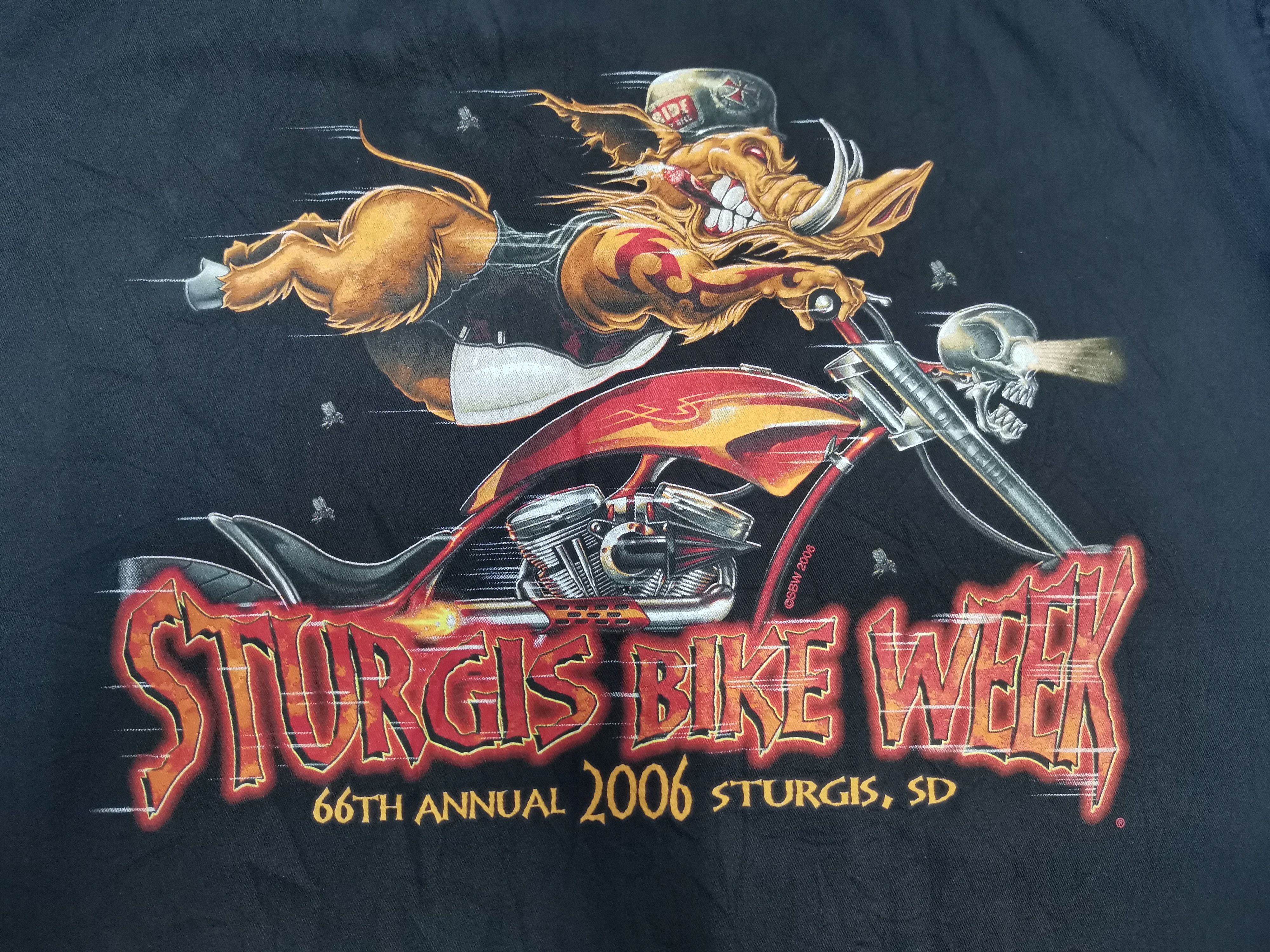 Harley Davidson Rare Vintage Sturgis Bike Shirt Harley Davidson Motorcycle Size US XL / EU 56 / 4 - 1 Thumbnail