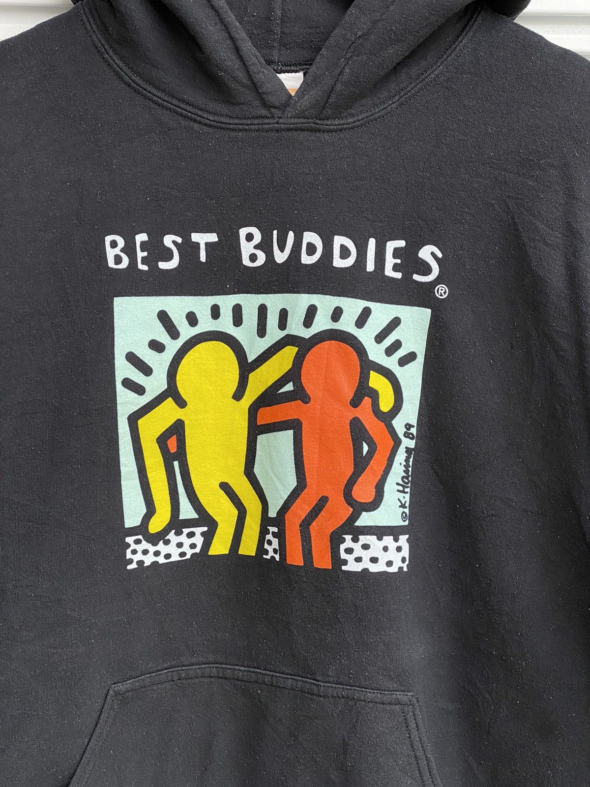 Japanese Brand Vintage Keith Hearing Arts Best Buddies Hoodies Size US L / EU 52-54 / 3 - 2 Thumbnail