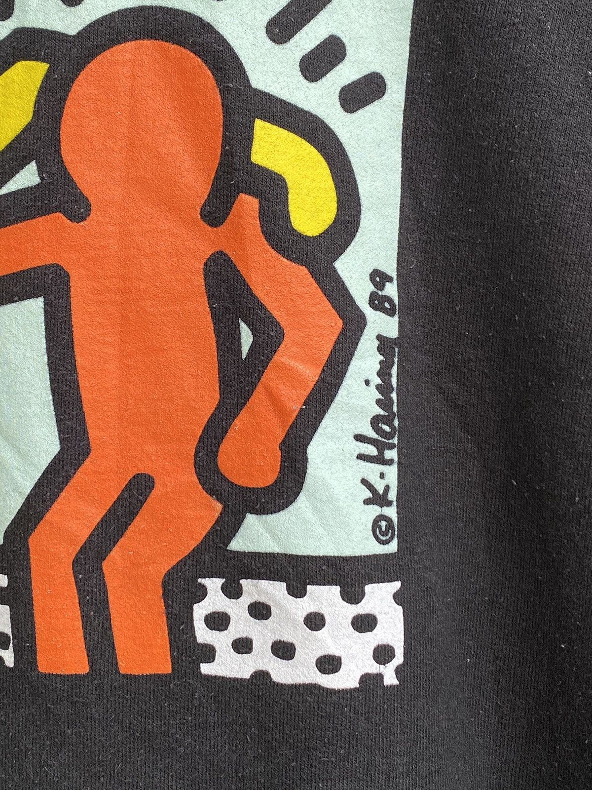 Japanese Brand Vintage Keith Hearing Arts Best Buddies Hoodies Size US L / EU 52-54 / 3 - 5 Thumbnail