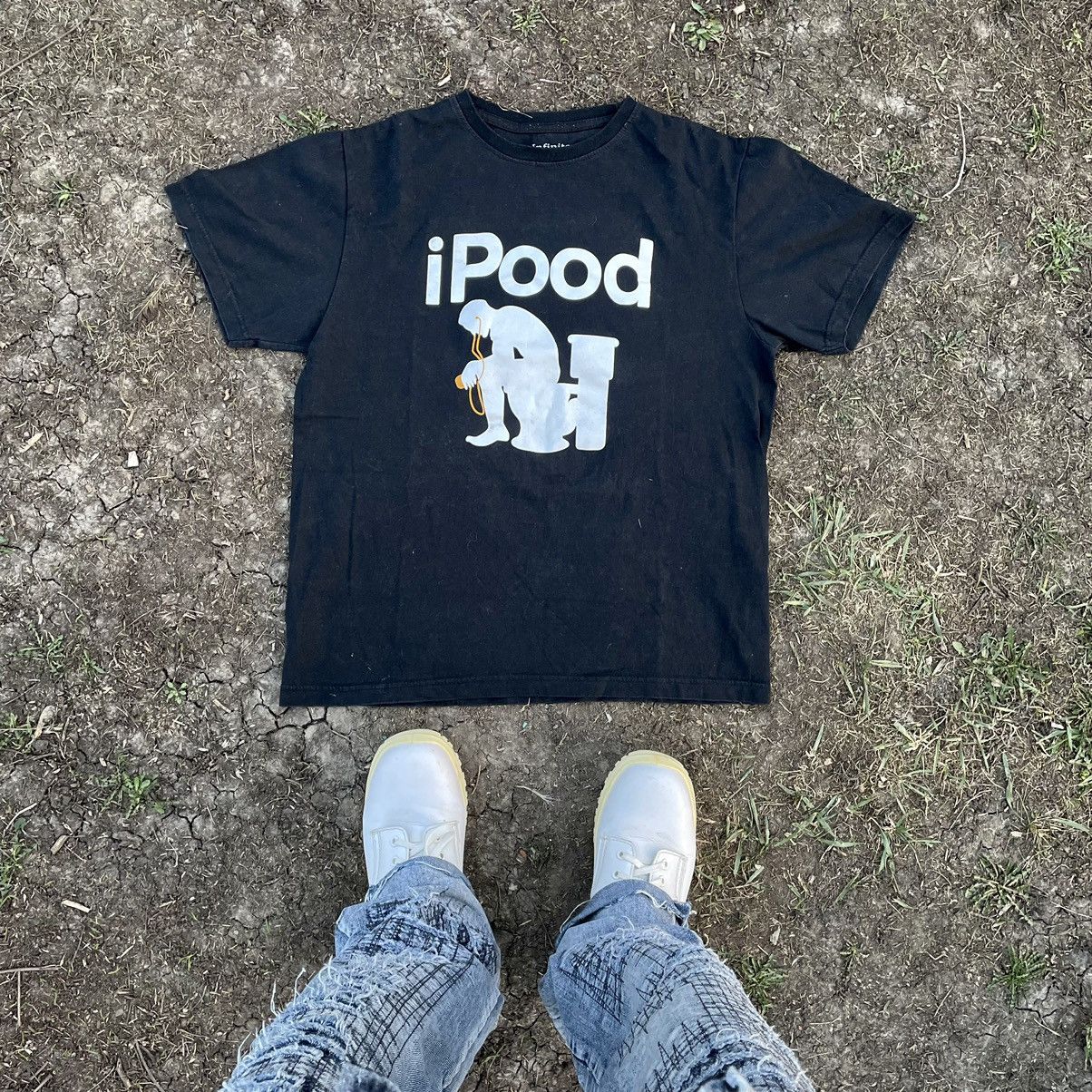 Vintage Vintage Y2K Ipood Graphic Tee Joke Streetwear Baggy Faded M Size US M / EU 48-50 / 2 - 1 Thumbnail