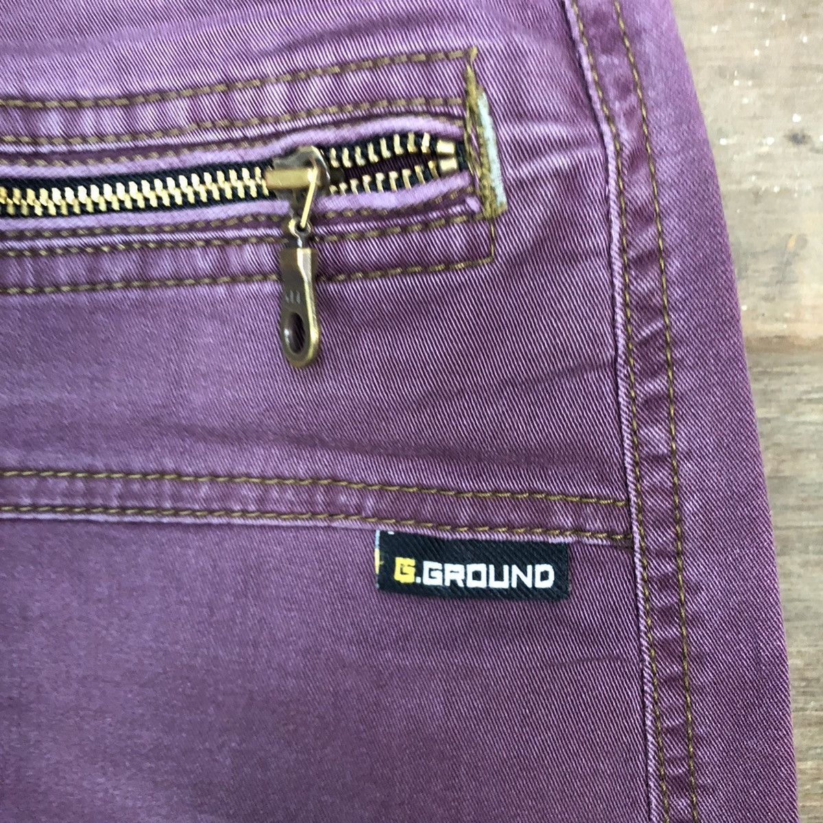 Japanese Brand DL G.Ground Purple Multipocket Tactical Cargo Pants #c1001 Size US 33 - 5 Thumbnail