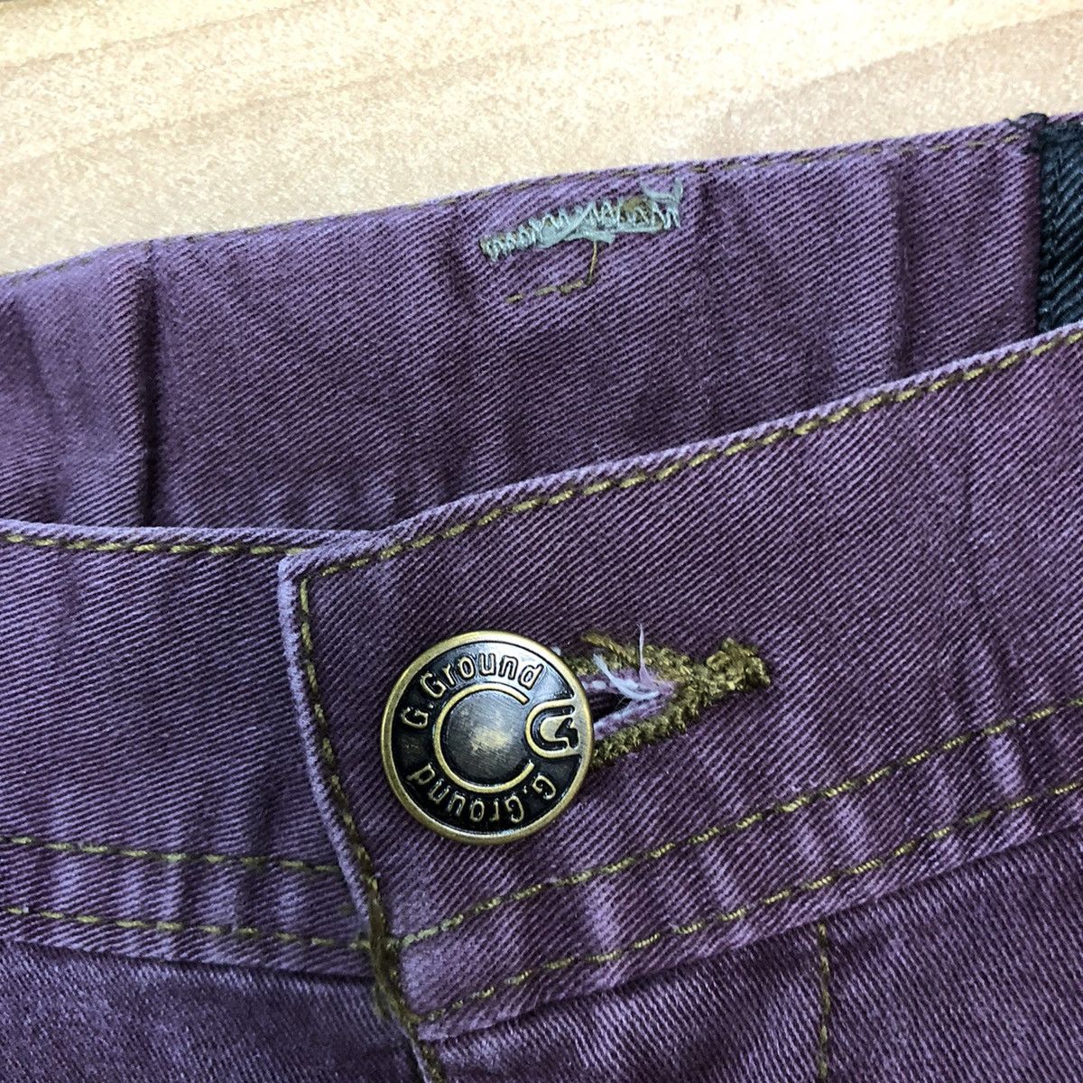 Japanese Brand DL G.Ground Purple Multipocket Tactical Cargo Pants #c1001 Size US 33 - 8 Thumbnail