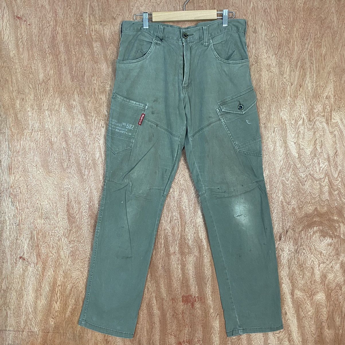 Japanese Brand Burtle Workwear Multipocket Cargo Pants #c772 Size US 30 / EU 46 - 1 Thumbnail