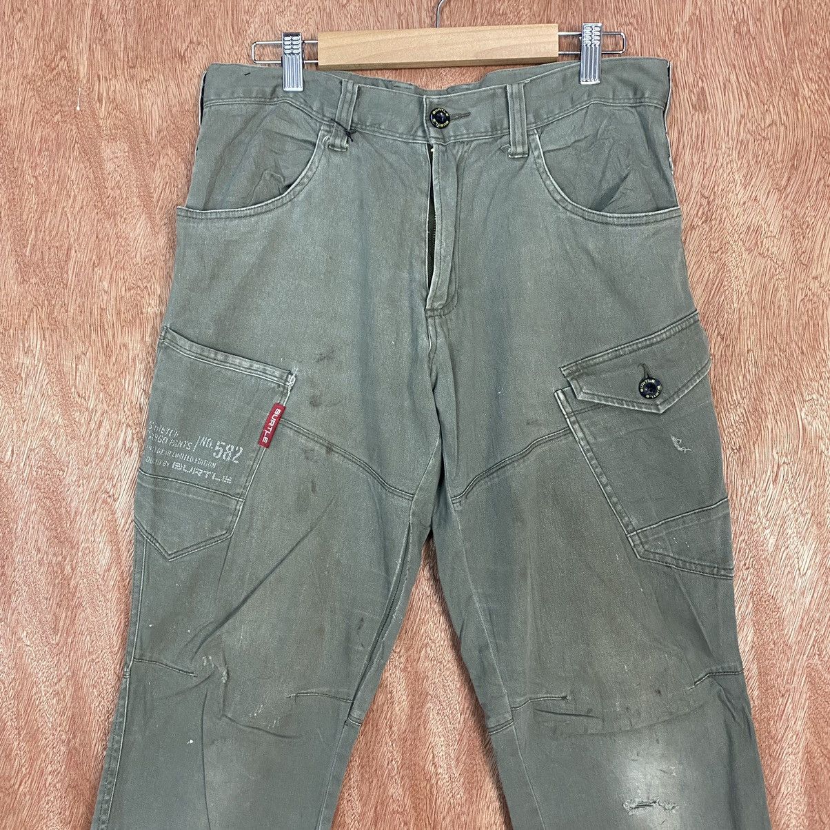 Japanese Brand Burtle Workwear Multipocket Cargo Pants #c772 Size US 30 / EU 46 - 2 Thumbnail