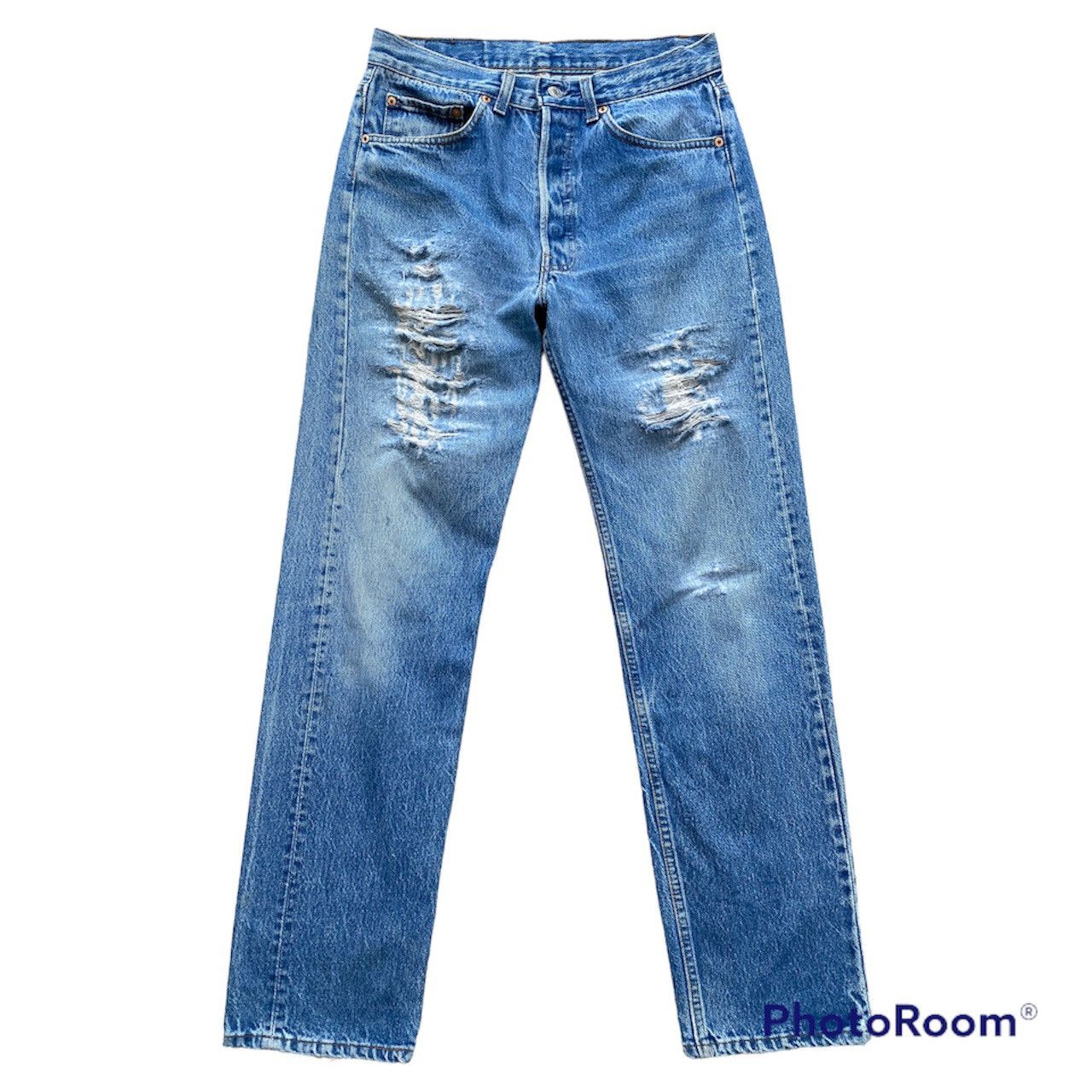 Vintage 1990’s Levi Strauss “501” Grunge Fashion USA Denim