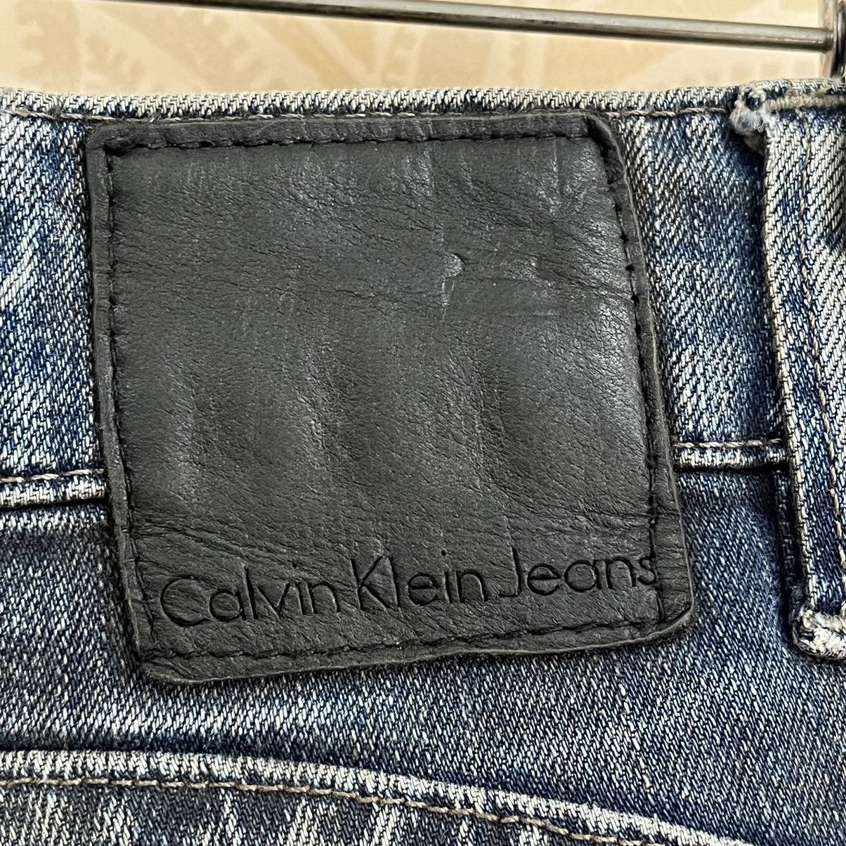 Calvin Klein × Vintage Vintage Calvin Klein Matte Black Denim Jeans Size US 30 / EU 46 - 15 Thumbnail