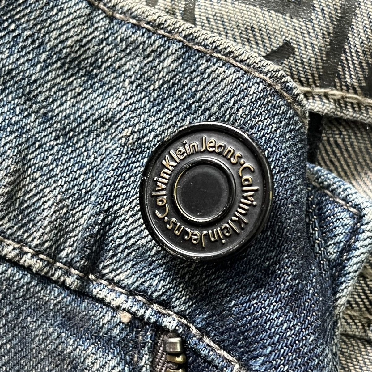Calvin Klein × Vintage Vintage Calvin Klein Matte Black Denim Jeans Size US 30 / EU 46 - 16 Thumbnail