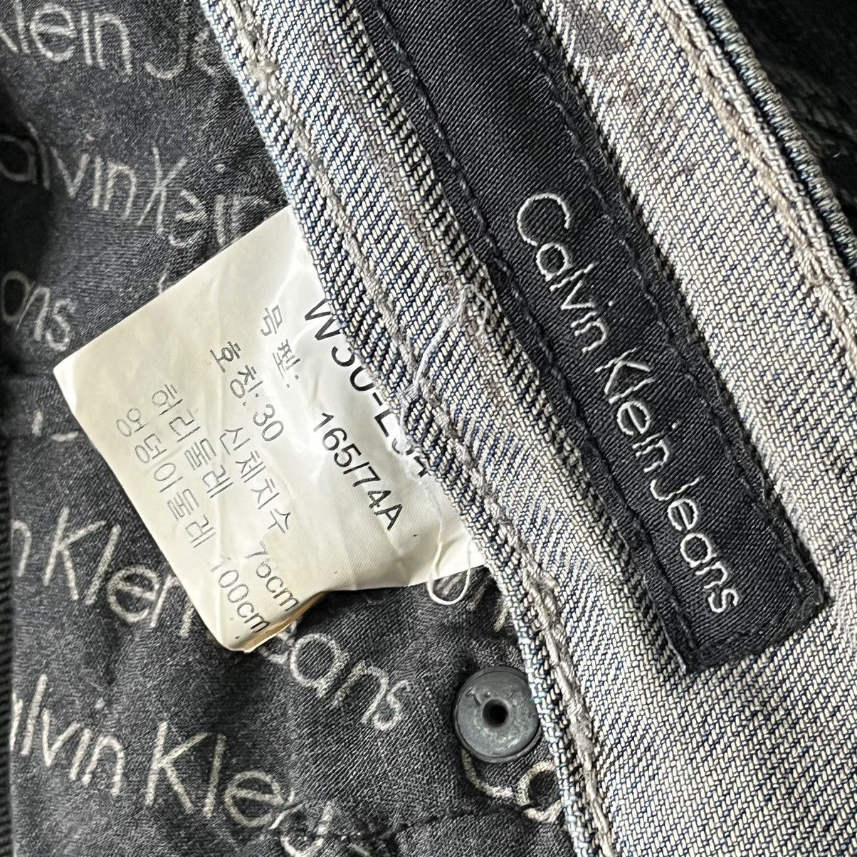 Calvin Klein × Vintage Vintage Calvin Klein Matte Black Denim Jeans Size US 30 / EU 46 - 3 Thumbnail