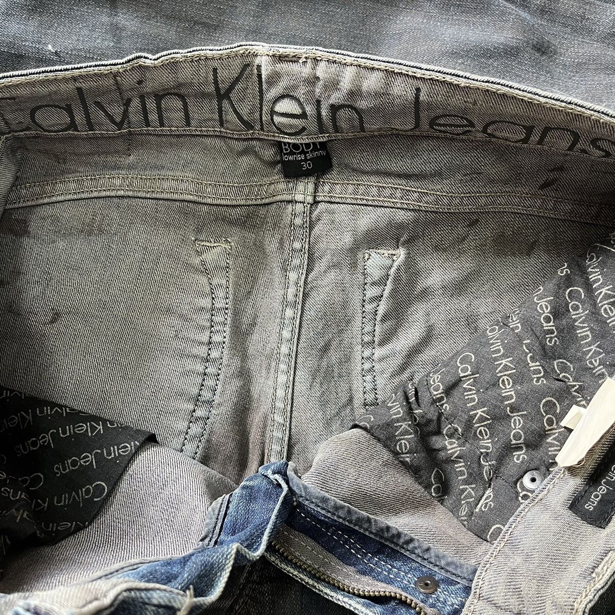 Calvin Klein × Vintage Vintage Calvin Klein Matte Black Denim Jeans Size US 30 / EU 46 - 17 Thumbnail