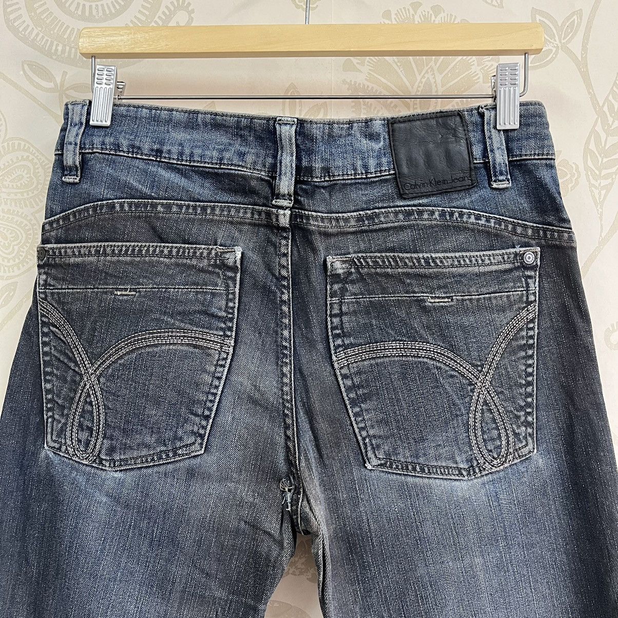 Calvin Klein × Vintage Vintage Calvin Klein Matte Black Denim Jeans Size US 30 / EU 46 - 21 Thumbnail