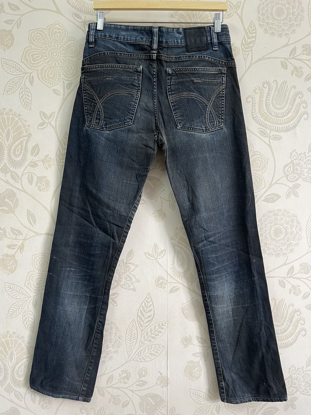 Calvin Klein × Vintage Vintage Calvin Klein Matte Black Denim Jeans Size US 30 / EU 46 - 22 Thumbnail