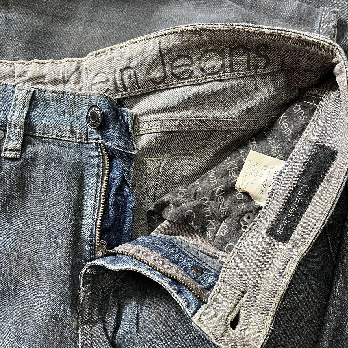 Calvin Klein × Vintage Vintage Calvin Klein Matte Black Denim Jeans Size US 30 / EU 46 - 2 Thumbnail