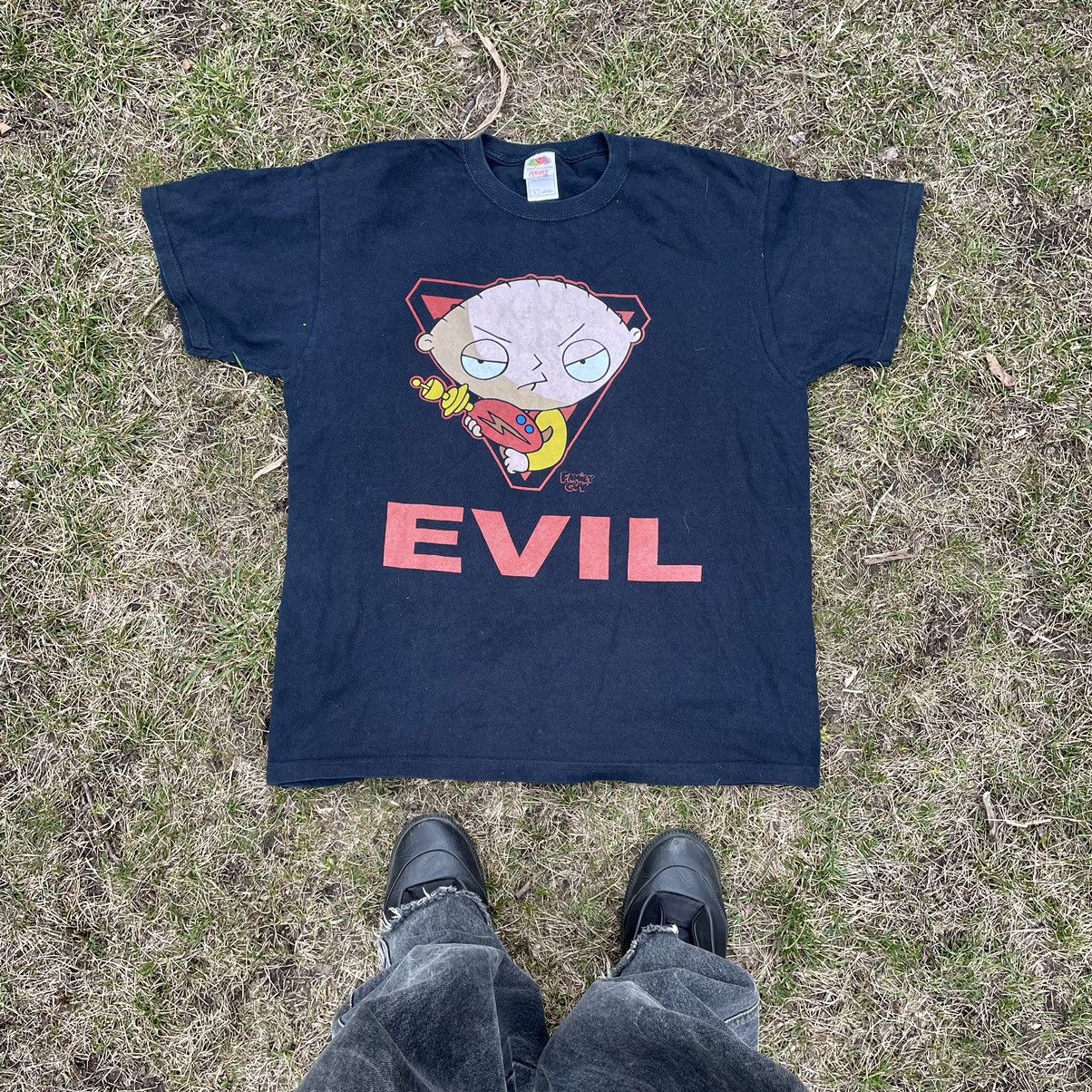 Vintage Vintage Y2K ADULT Funny Tee Evil Devil Guy L Size US L / EU 52-54 / 3 - 1 Thumbnail