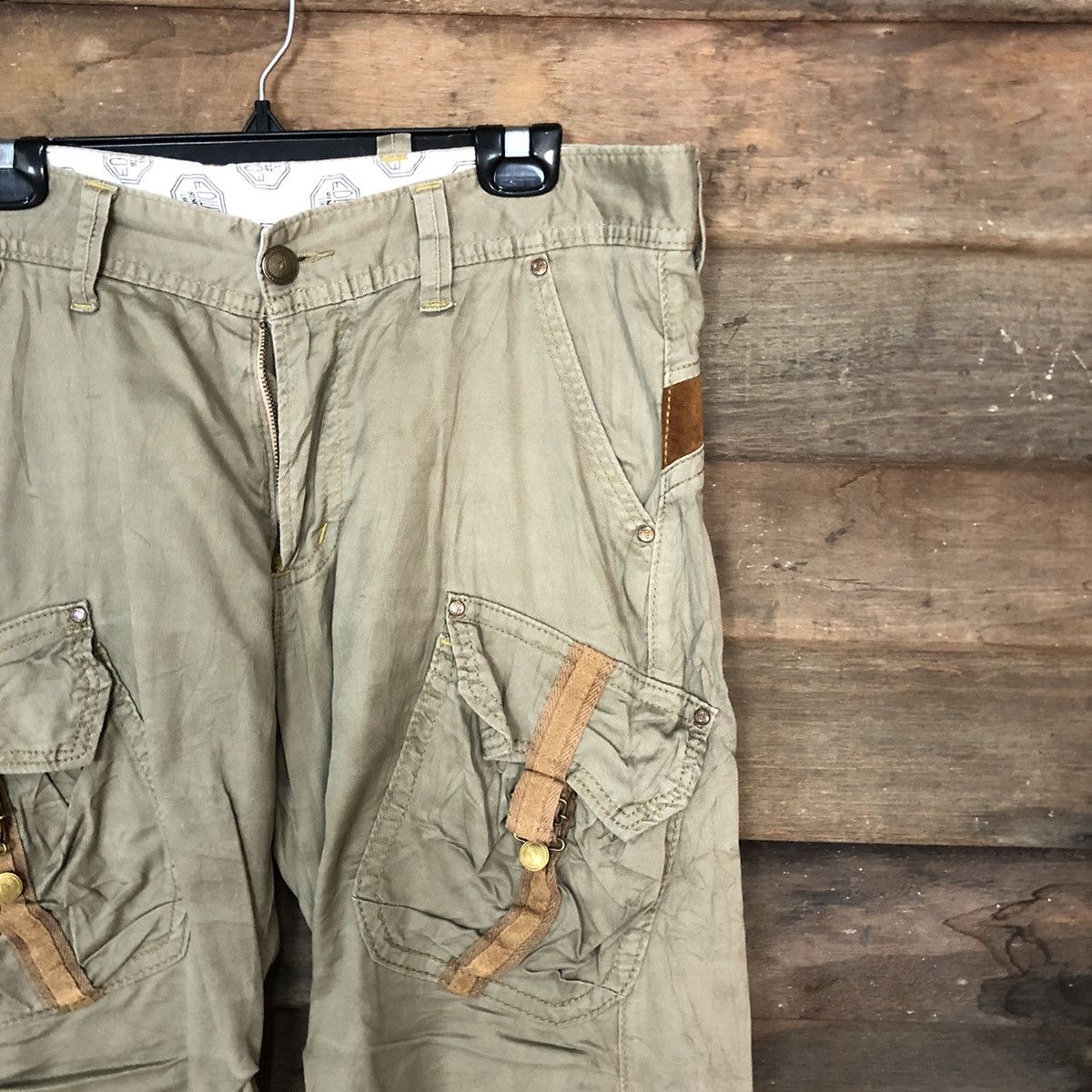 Edwin DLL Vtg Edwin Grey Multipocket Tactical Cargo Pants #c971 Size US 33 - 5 Thumbnail