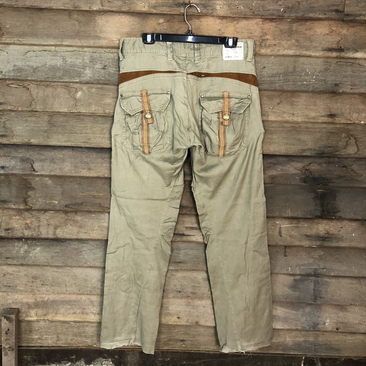 Edwin DLL Vtg Edwin Grey Multipocket Tactical Cargo Pants #c971 Size US 33 - 8 Thumbnail