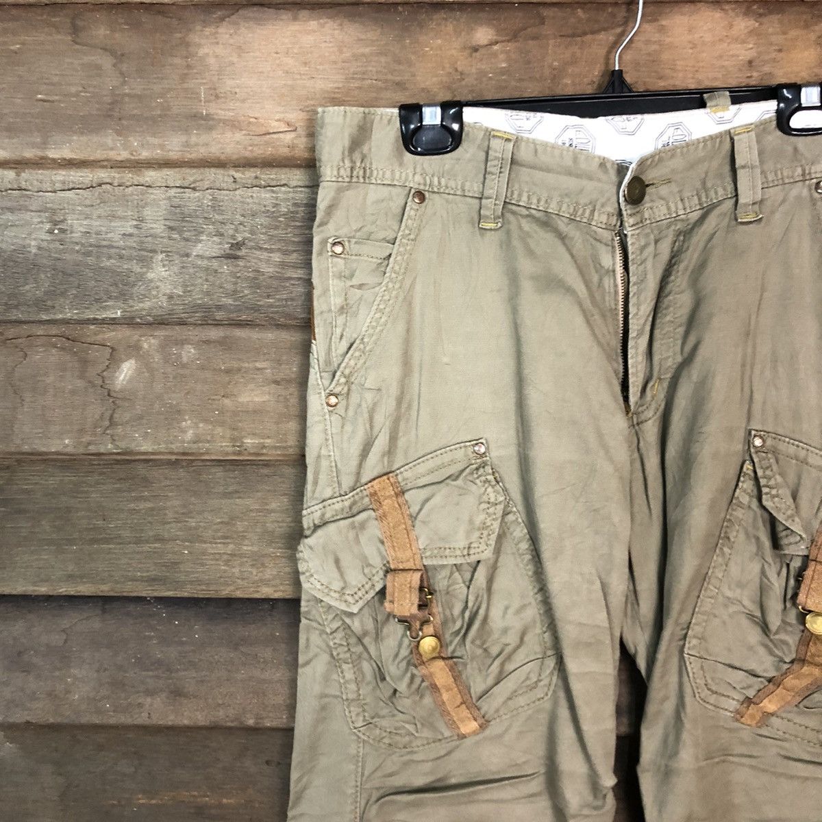 Edwin DLL Vtg Edwin Grey Multipocket Tactical Cargo Pants #c971 Size US 33 - 6 Thumbnail