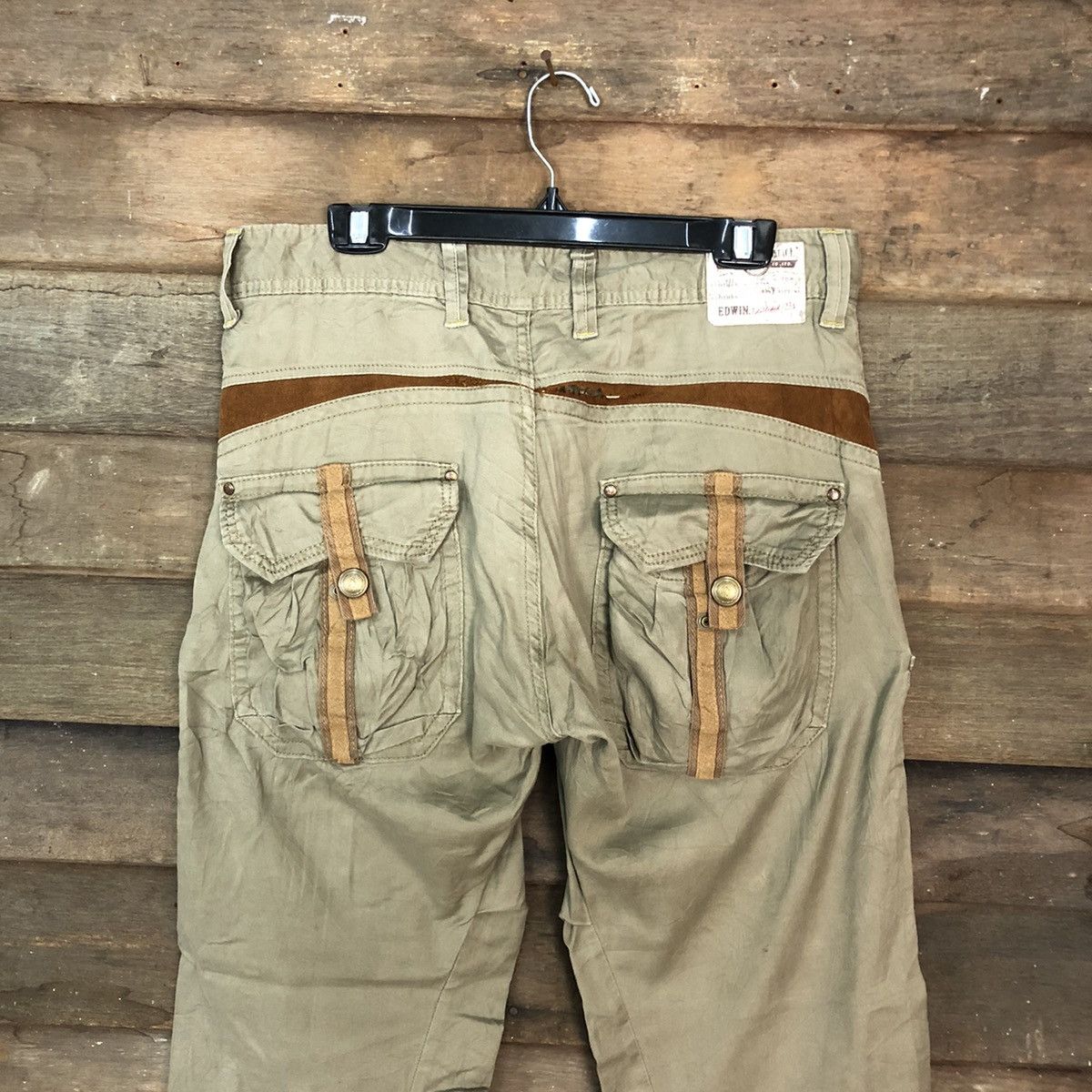 Edwin DLL Vtg Edwin Grey Multipocket Tactical Cargo Pants #c971 Size US 33 - 9 Thumbnail