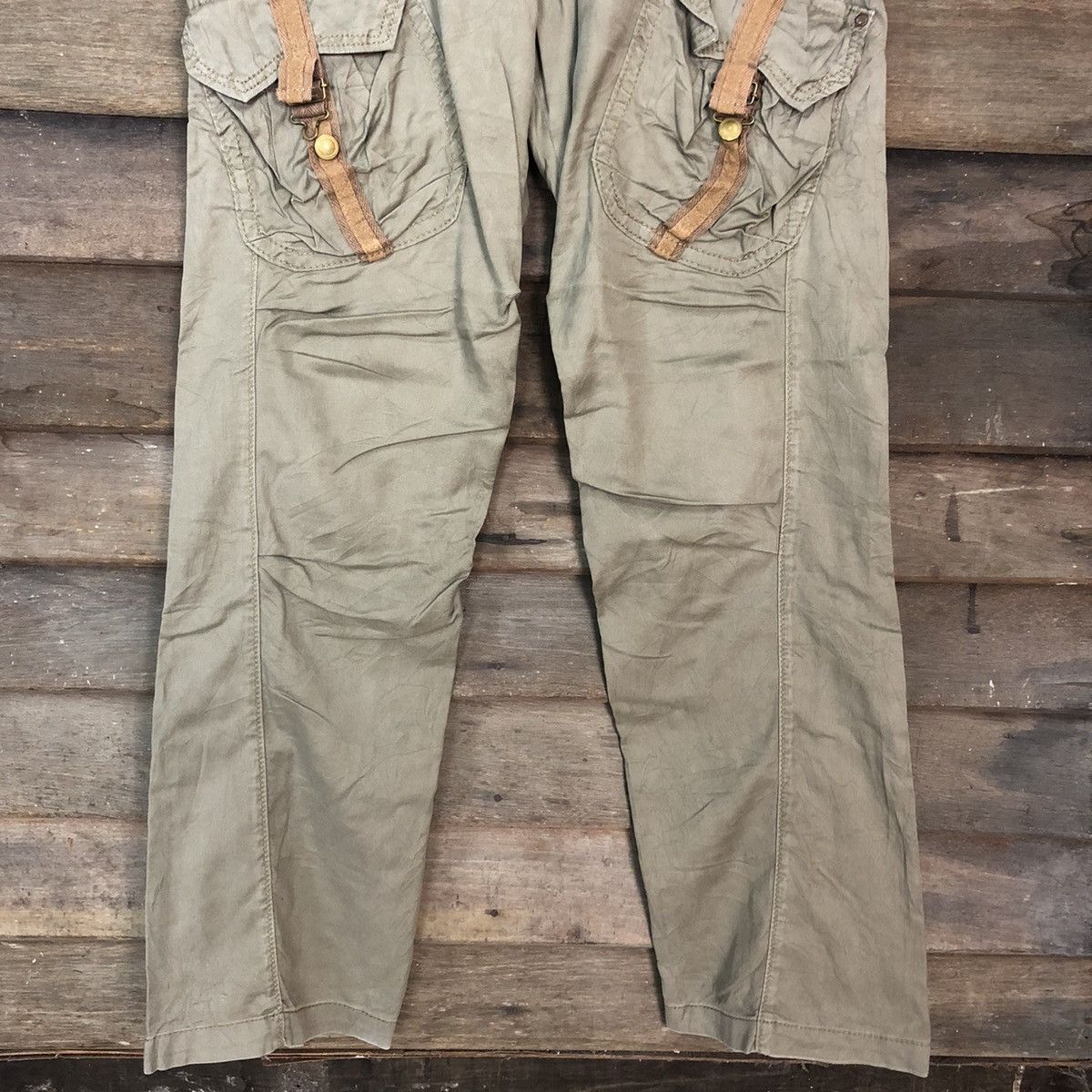 Edwin DLL Vtg Edwin Grey Multipocket Tactical Cargo Pants #c971 Size US 33 - 3 Thumbnail