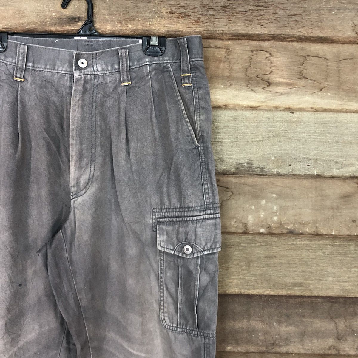 Japanese Brand D Xebex faded Grey Multipocket Tactical Cargo Pants #c966 Size US 31 - 5 Thumbnail
