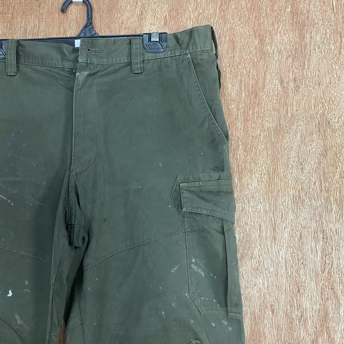 Japanese Brand Burtle Workwear Green Multipocket Cargo Pants #c767 Size US 32 / EU 48 - 4 Thumbnail