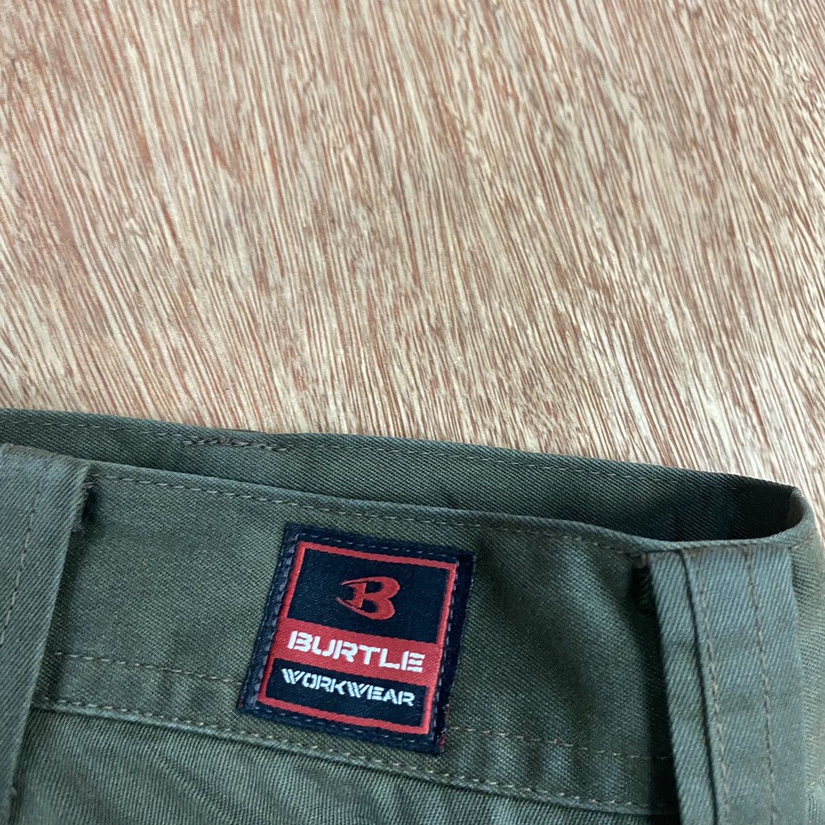 Japanese Brand Burtle Workwear Green Multipocket Cargo Pants #c767 Size US 32 / EU 48 - 11 Thumbnail