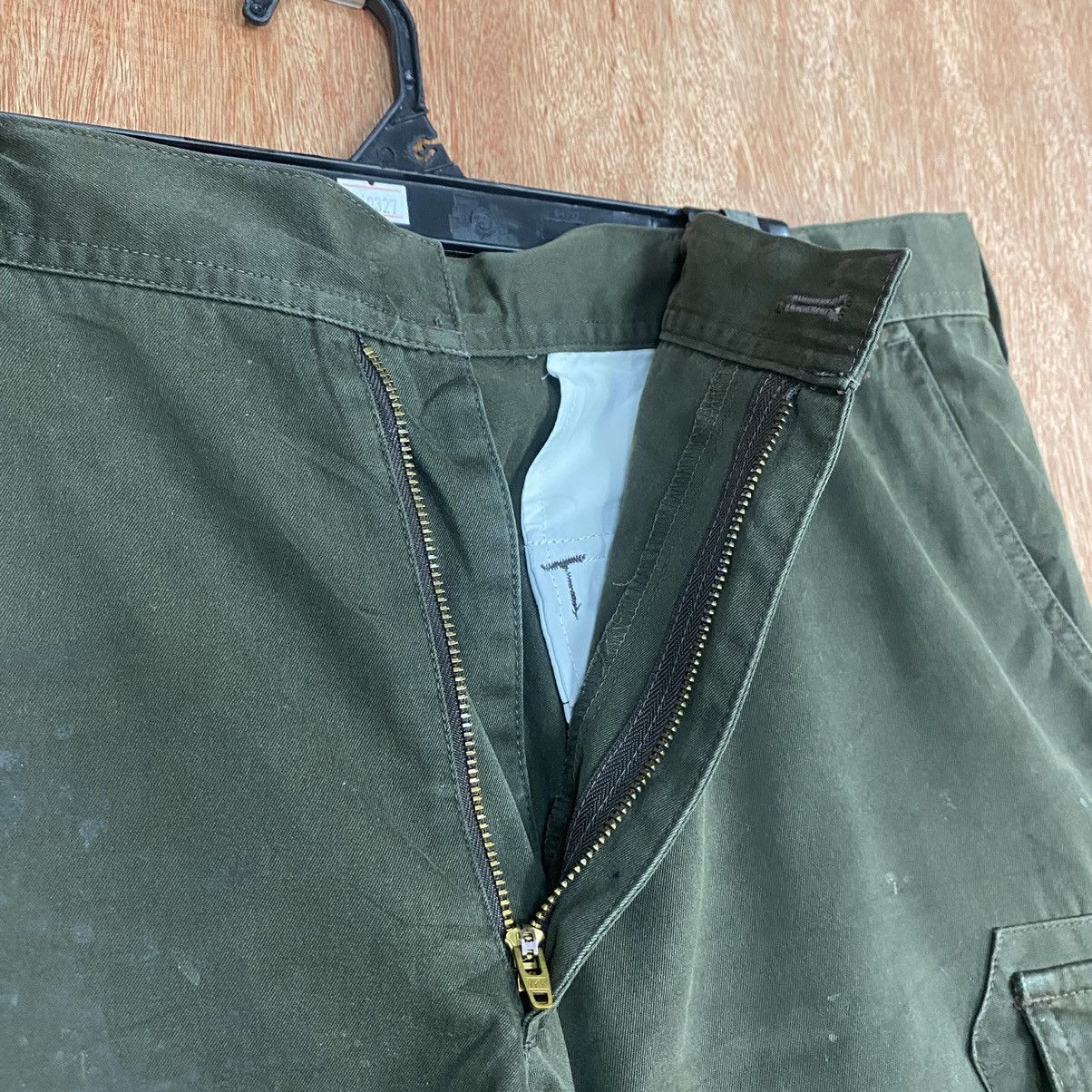 Japanese Brand Burtle Workwear Green Multipocket Cargo Pants #c767 Size US 32 / EU 48 - 7 Thumbnail