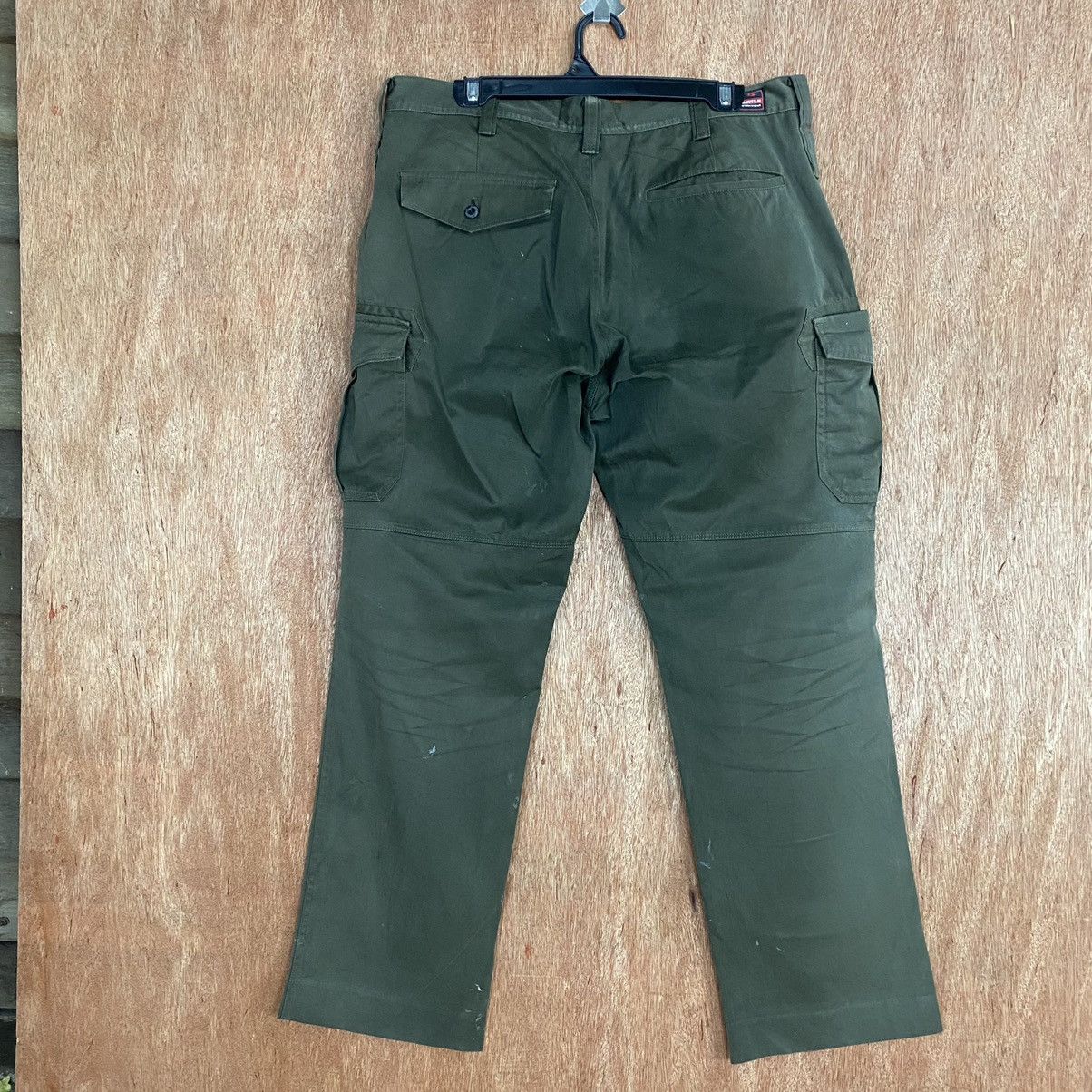 Japanese Brand Burtle Workwear Green Multipocket Cargo Pants #c767 Size US 32 / EU 48 - 8 Thumbnail