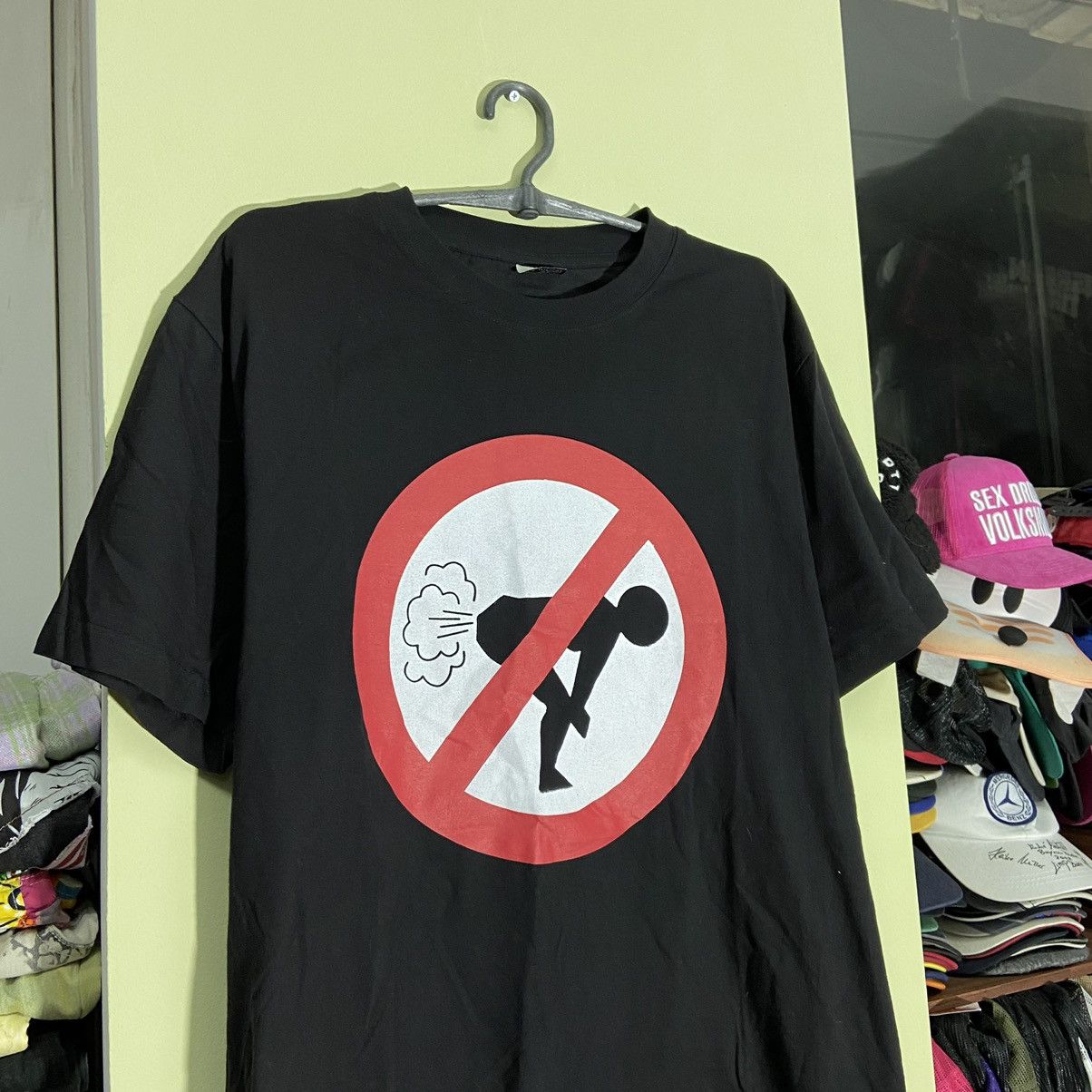Vintage Vintage 90s Graphic Tee Humor Skate Punk Streetwear Slim XL Size US XL / EU 56 / 4 - 4 Thumbnail