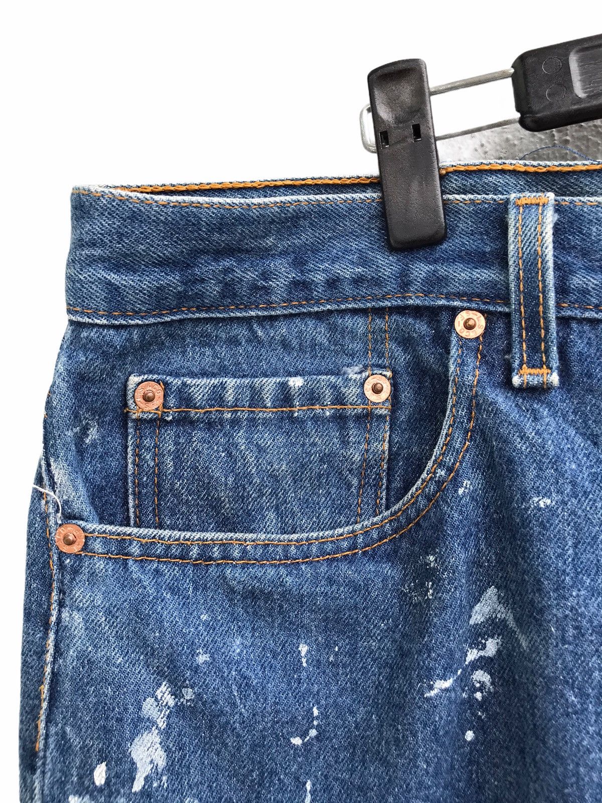 Levi's Vintage Levis Paint Splatter Denim Jeans USA button #524 Size US 38 / EU 54 - 5 Thumbnail