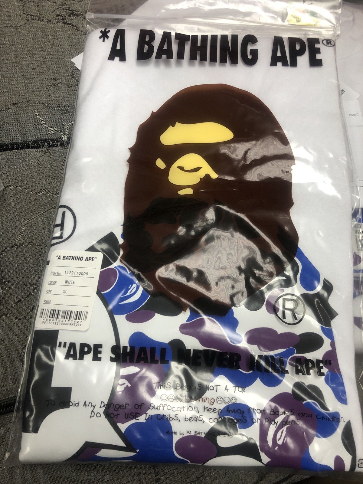 Bape BAPE Hong Kong 16th Anniversary - HK Camo Ape Head Tee Size US XL / EU 56 / 4 - 6 Thumbnail