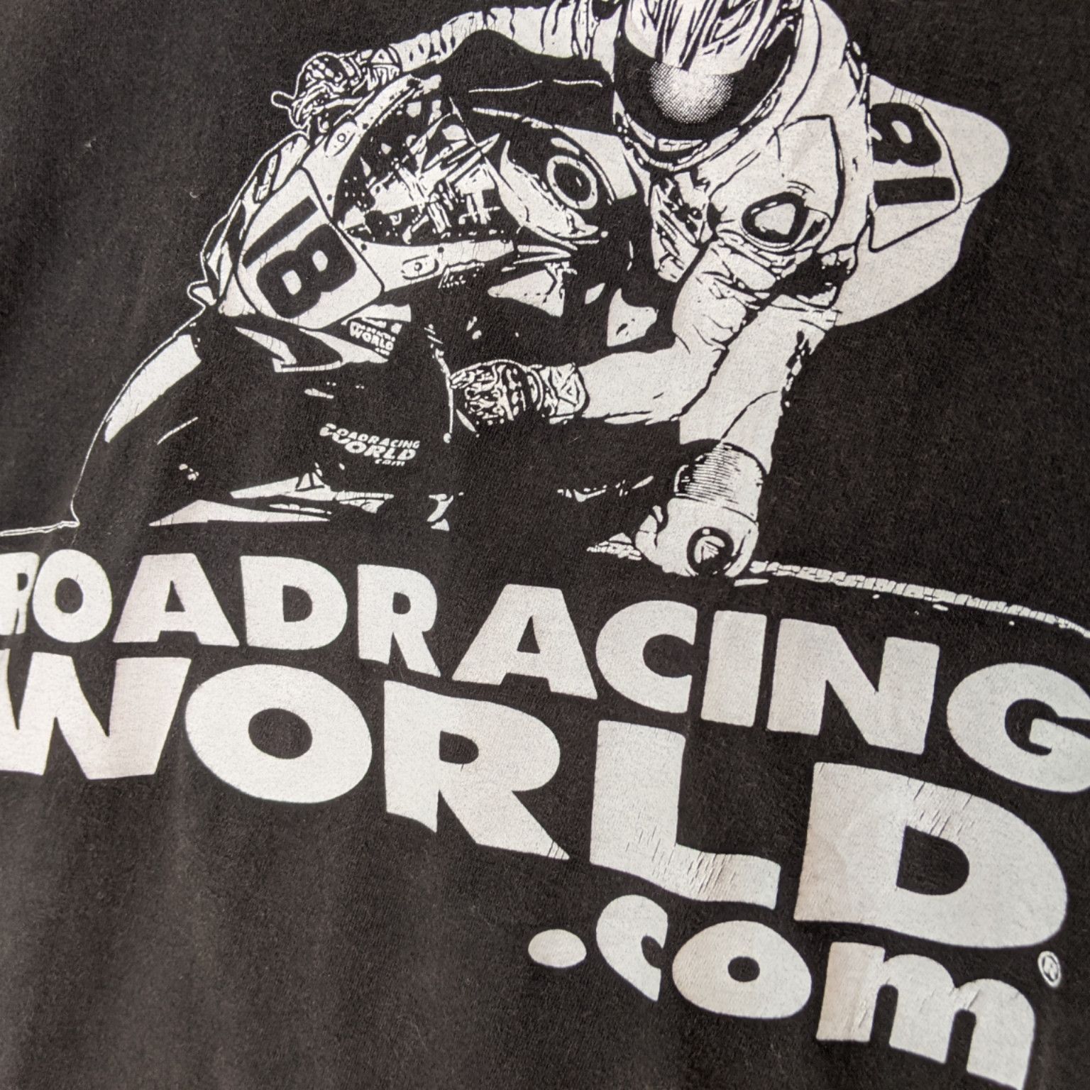 Vintage 90's ROAD RACING WORLD Moto GP Rossi Marquez T-Shirt Size US M / EU 48-50 / 2 - 5 Thumbnail