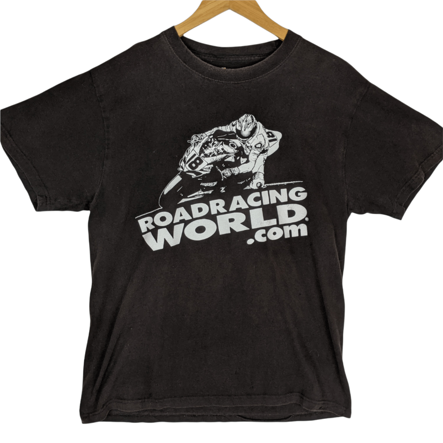 Vintage 90's ROAD RACING WORLD Moto GP Rossi Marquez T-Shirt Size US M / EU 48-50 / 2 - 2 Thumbnail
