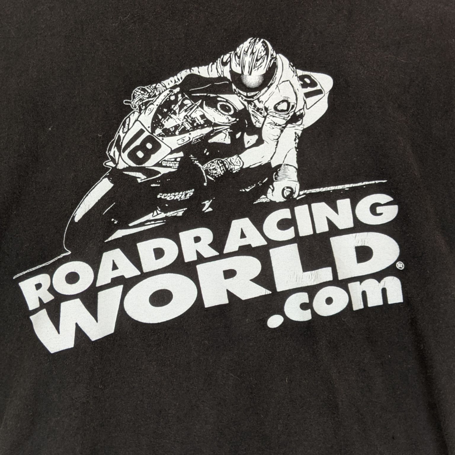 Vintage 90's ROAD RACING WORLD Moto GP Rossi Marquez T-Shirt Size US M / EU 48-50 / 2 - 4 Thumbnail